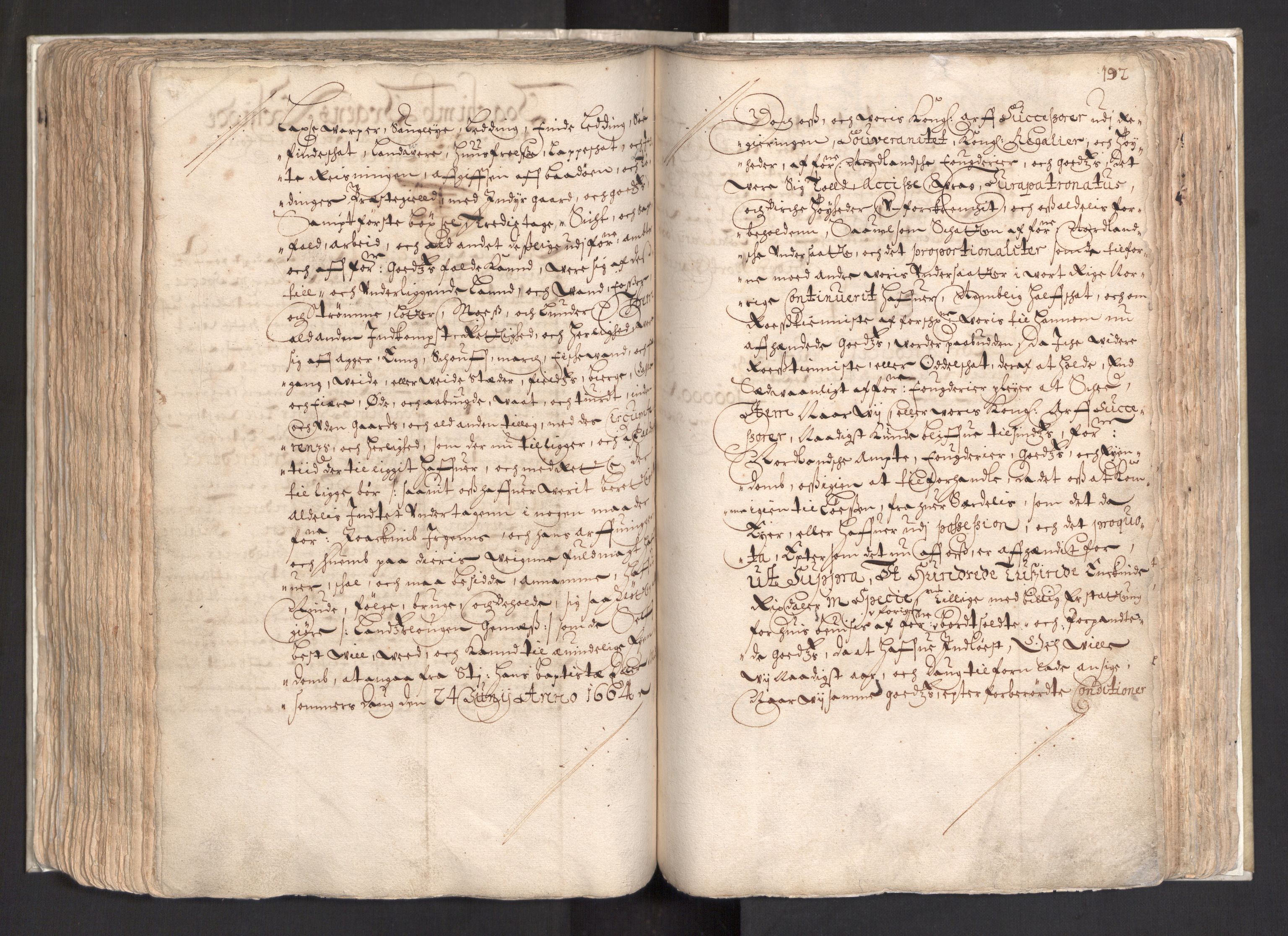 Rentekammeret, Kammerkanselliet, AV/RA-EA-3111/G/Gg/Ggj/Ggja/L0003: Skjøtebok Oa (13), 1661-1669, p. 196