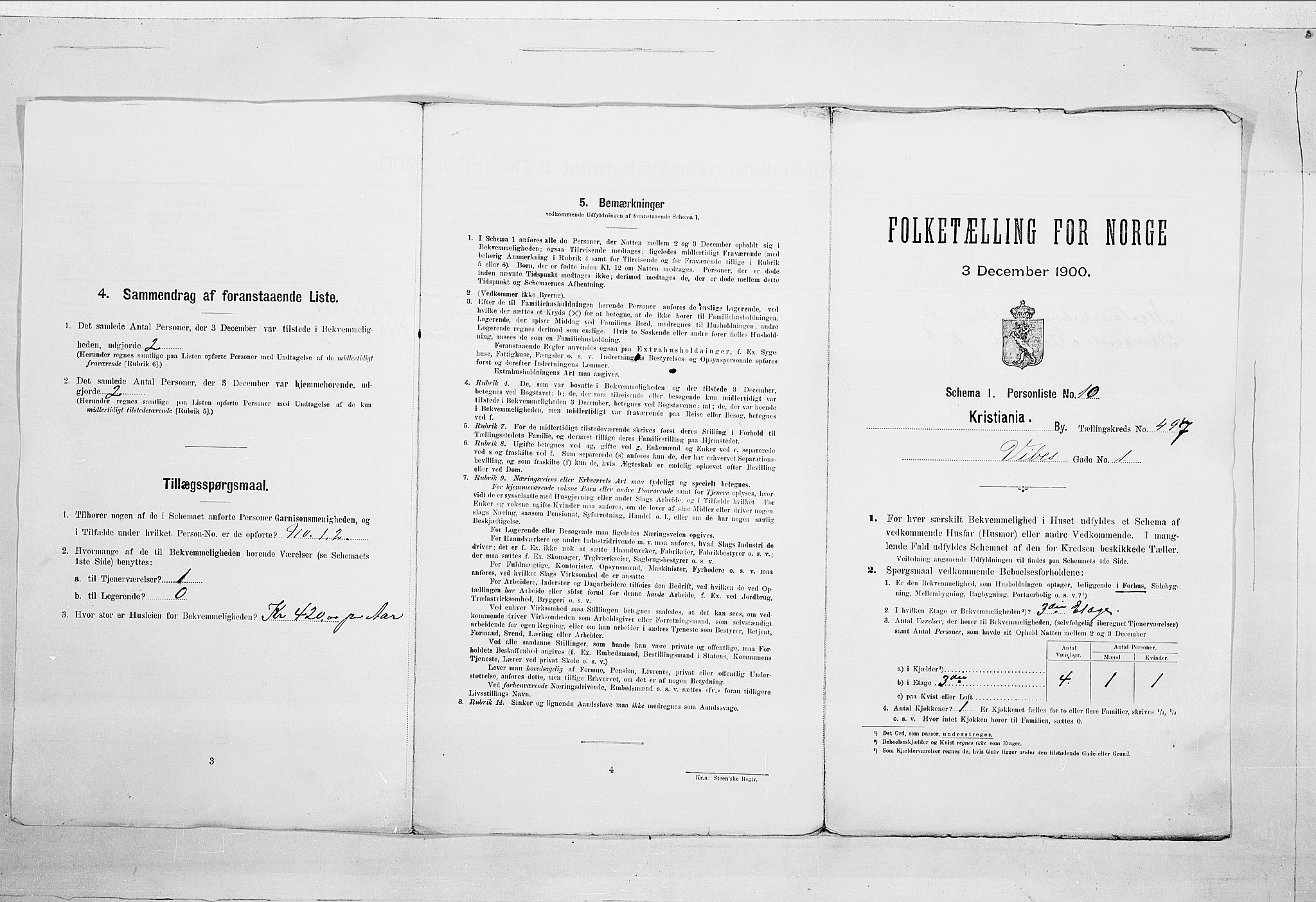 SAO, 1900 census for Kristiania, 1900, p. 111829