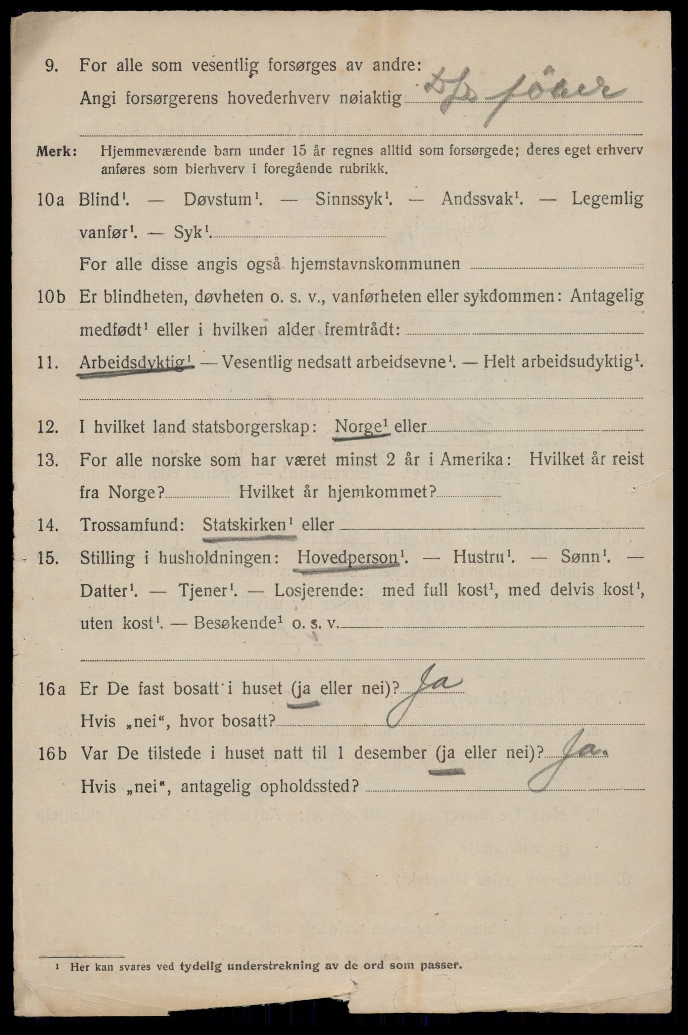 SAT, 1920 census for Trondheim, 1920, p. 123731