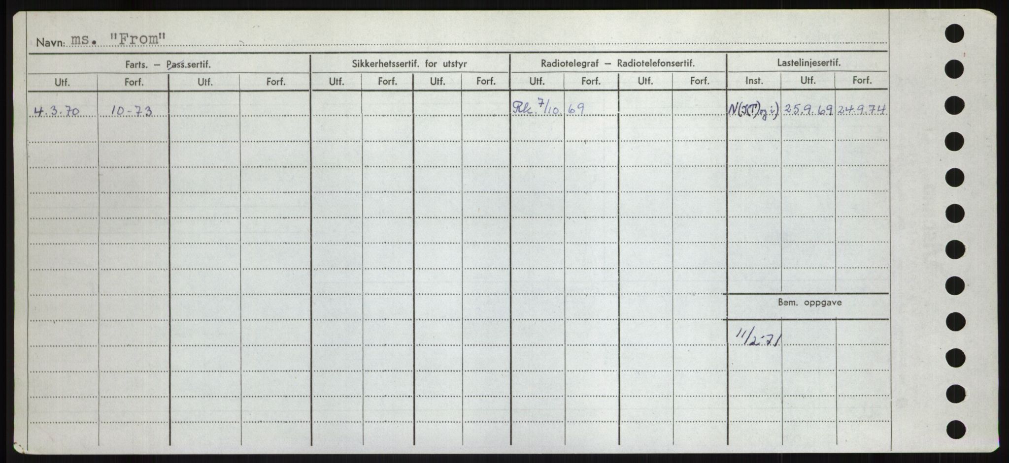 Sjøfartsdirektoratet med forløpere, Skipsmålingen, AV/RA-S-1627/H/Hd/L0011: Fartøy, Fla-Får, p. 510