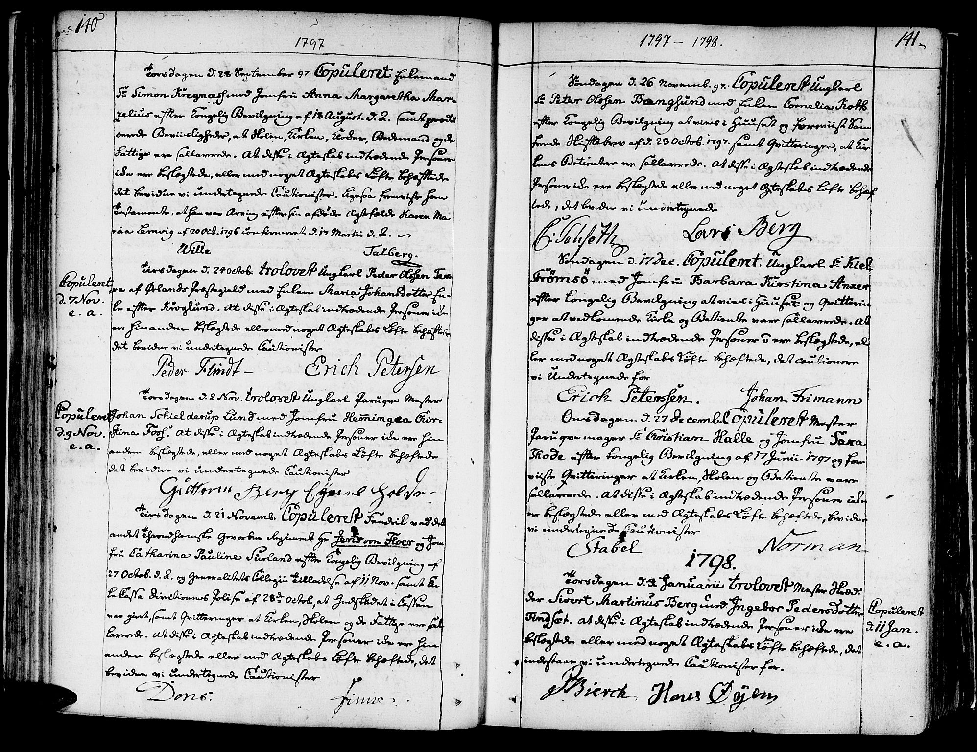 Ministerialprotokoller, klokkerbøker og fødselsregistre - Sør-Trøndelag, SAT/A-1456/602/L0105: Parish register (official) no. 602A03, 1774-1814, p. 140-141