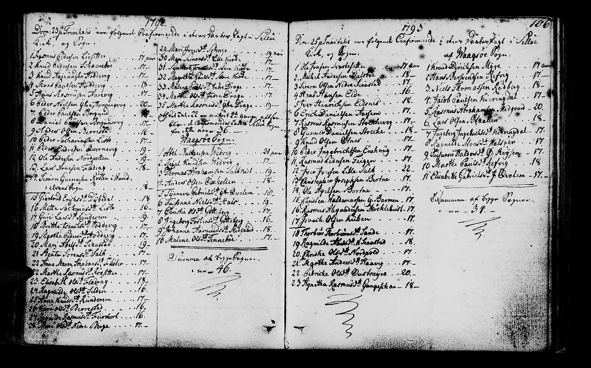 Selje sokneprestembete, AV/SAB-A-99938/H/Ha/Haa/Haaa: Parish register (official) no. A 6, 1782-1806, p. 106