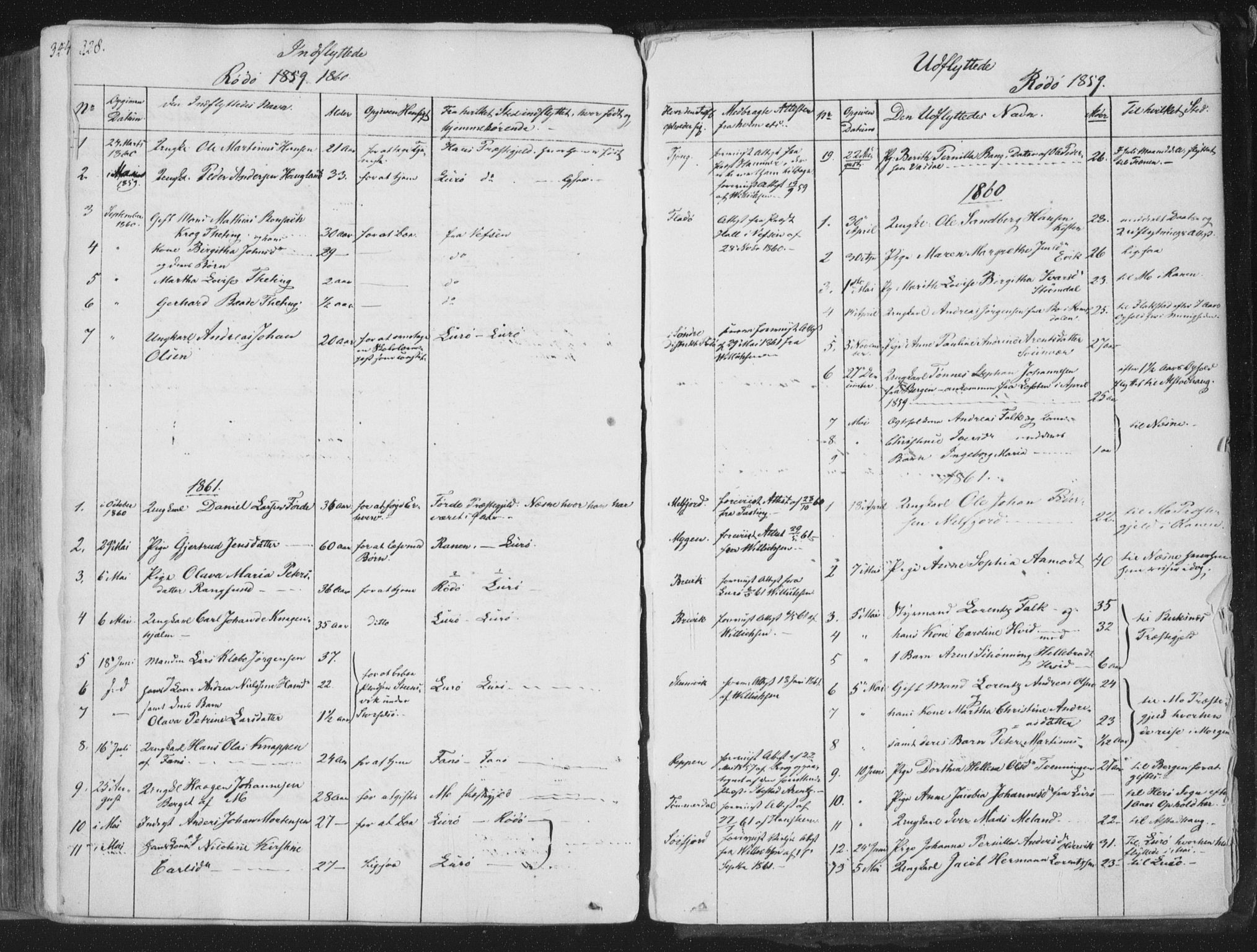 Ministerialprotokoller, klokkerbøker og fødselsregistre - Nordland, SAT/A-1459/841/L0604: Parish register (official) no. 841A09 /1, 1845-1862, p. 328