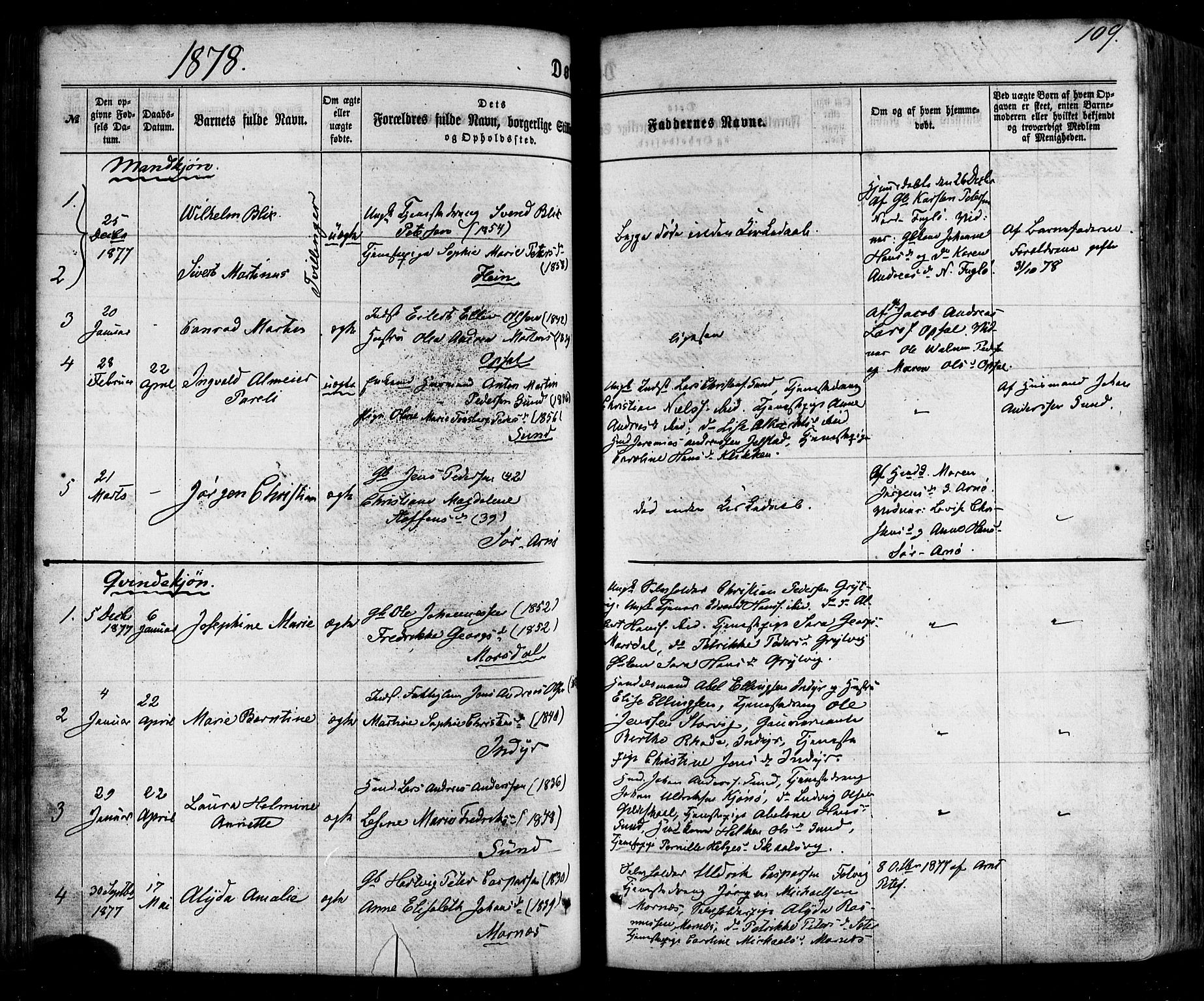 Ministerialprotokoller, klokkerbøker og fødselsregistre - Nordland, SAT/A-1459/805/L0098: Parish register (official) no. 805A05, 1862-1879, p. 109