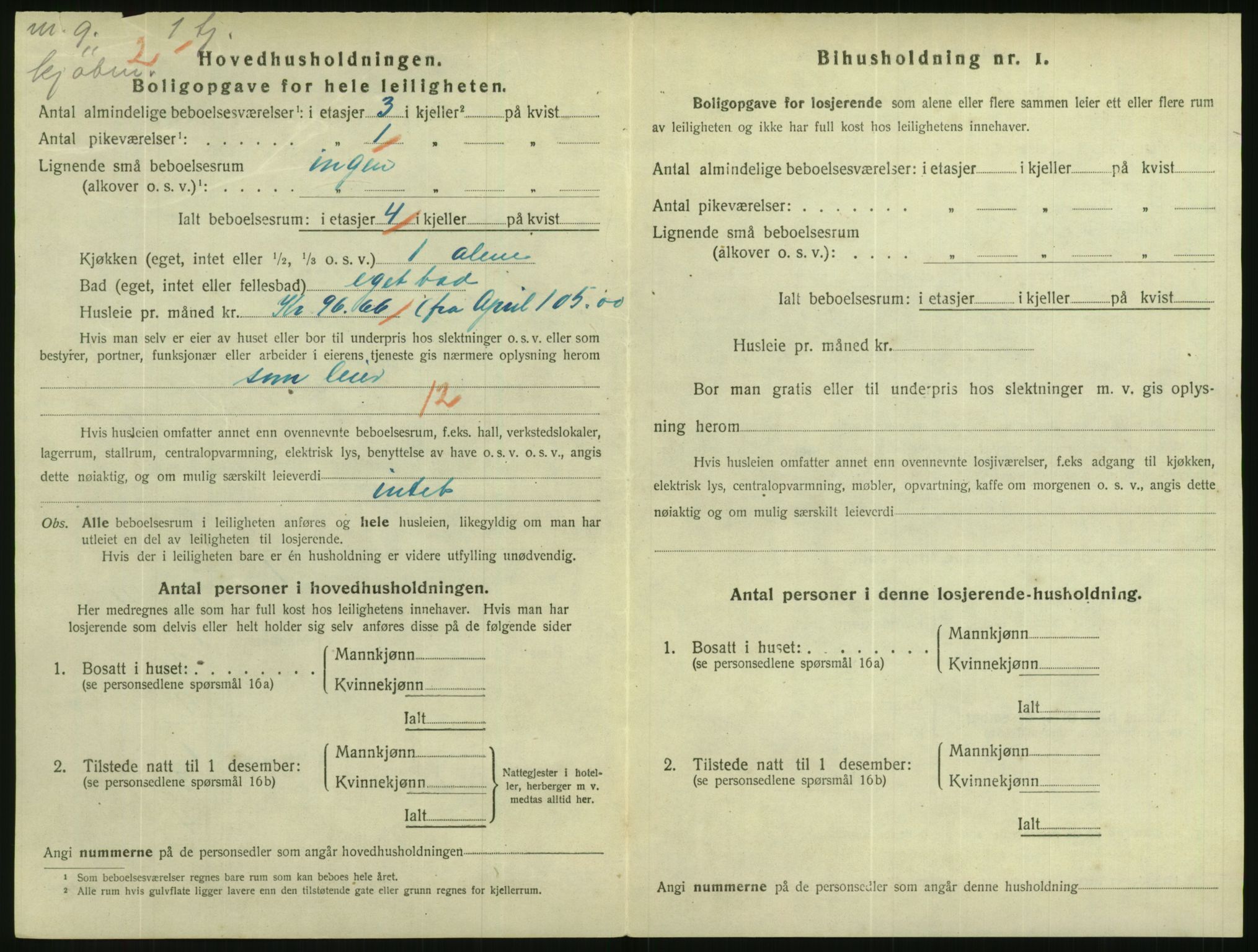 SAO, 1920 census for Kristiania, 1920, p. 58309