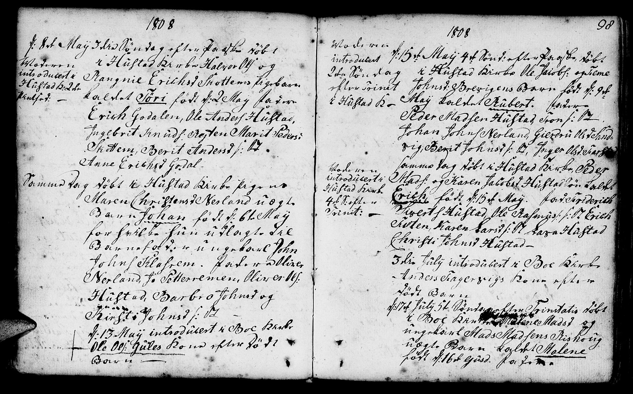 Ministerialprotokoller, klokkerbøker og fødselsregistre - Møre og Romsdal, AV/SAT-A-1454/566/L0761: Parish register (official) no. 566A02 /1, 1767-1817, p. 98