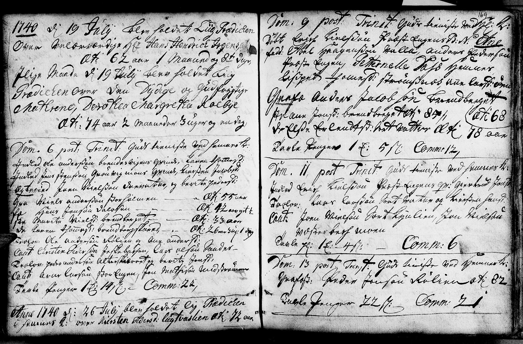 Ministerialprotokoller, klokkerbøker og fødselsregistre - Nordland, AV/SAT-A-1459/825/L0346: Parish register (official) no. 825A02, 1729-1748, p. 169