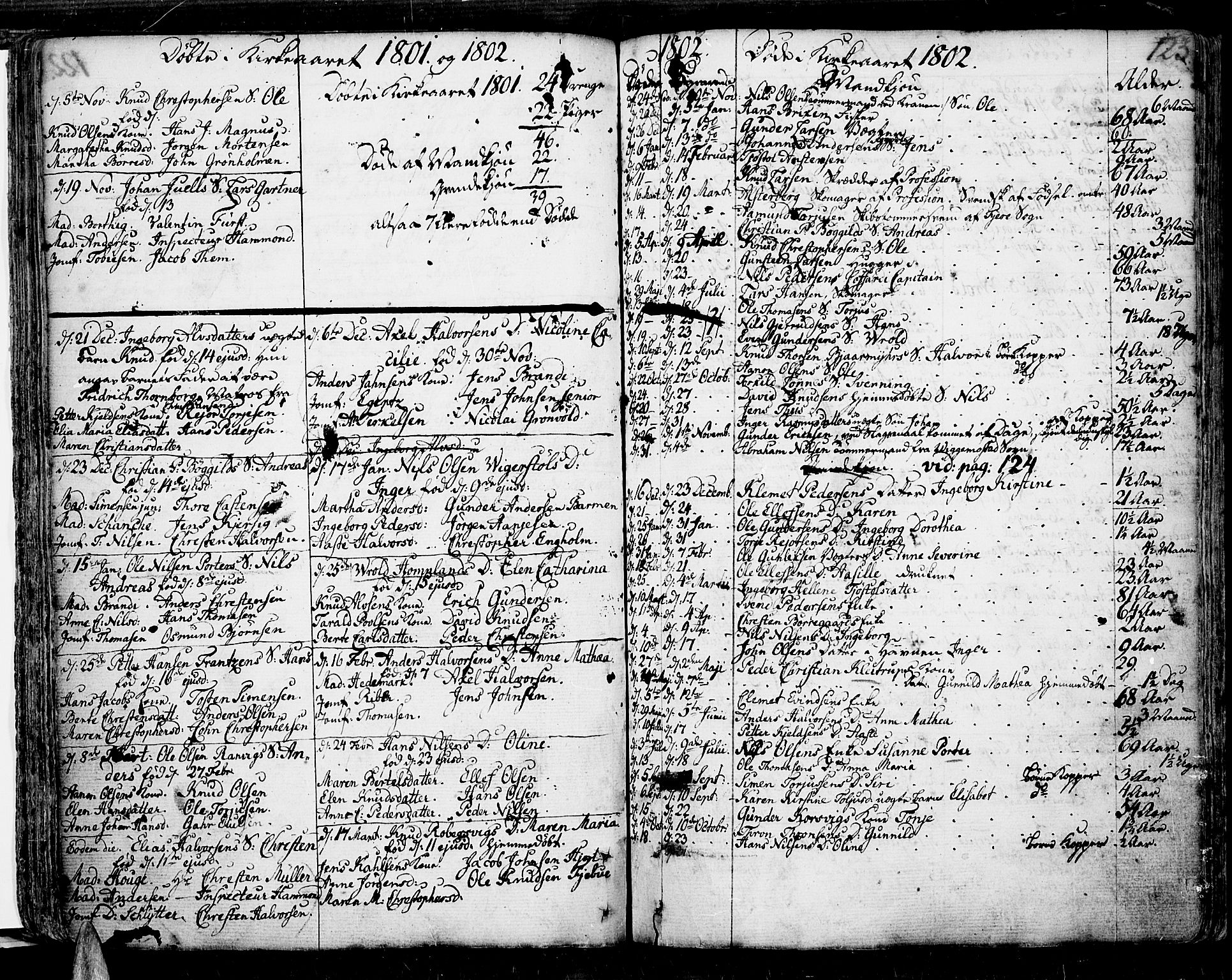 Risør sokneprestkontor, SAK/1111-0035/F/Fb/L0002: Parish register (copy) no. B 2, 1747-1812, p. 123
