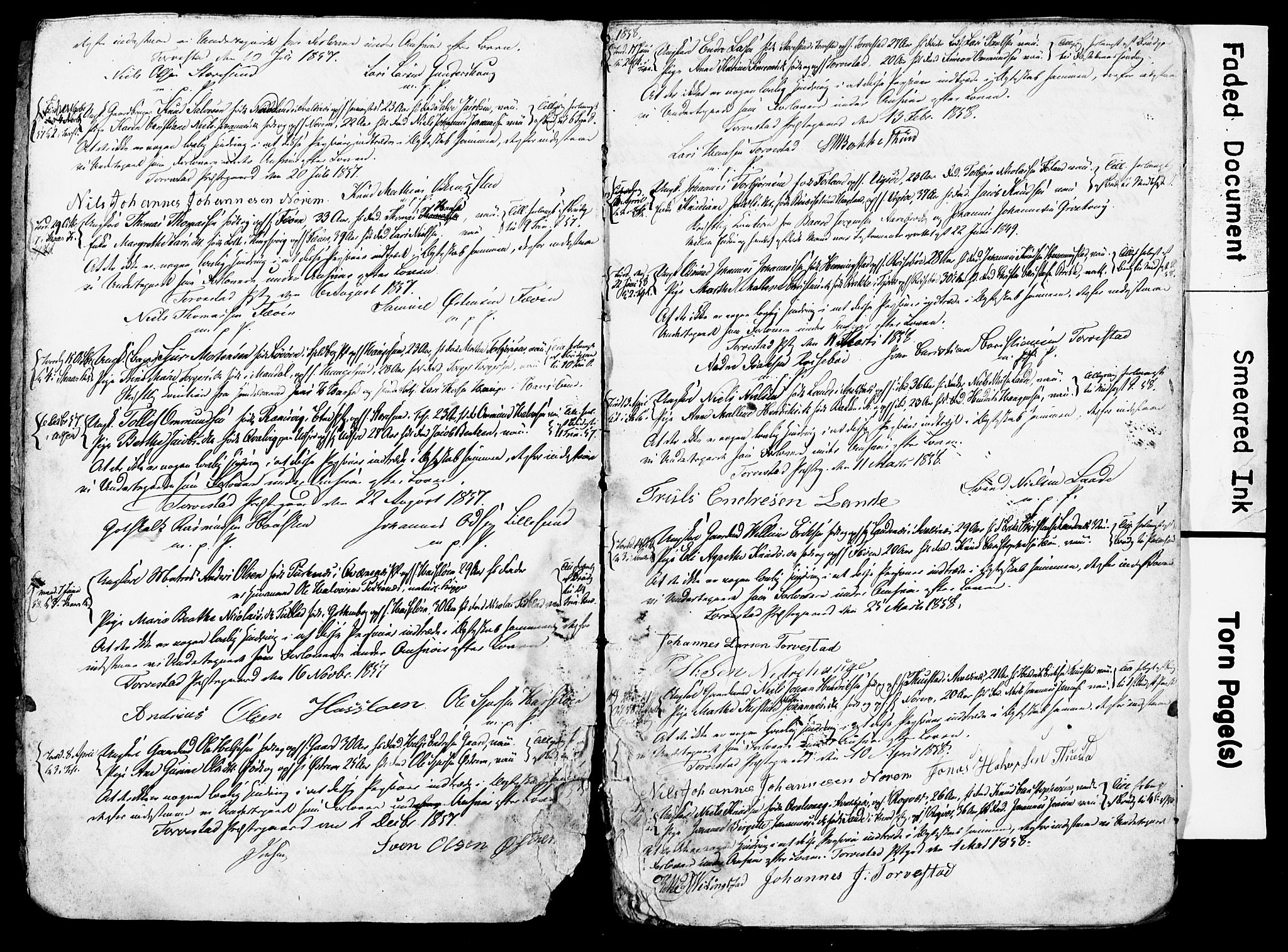 Torvastad sokneprestkontor, AV/SAST-A -101857/I/Ie/L0001: Banns register no. X 1A, 1852-1875