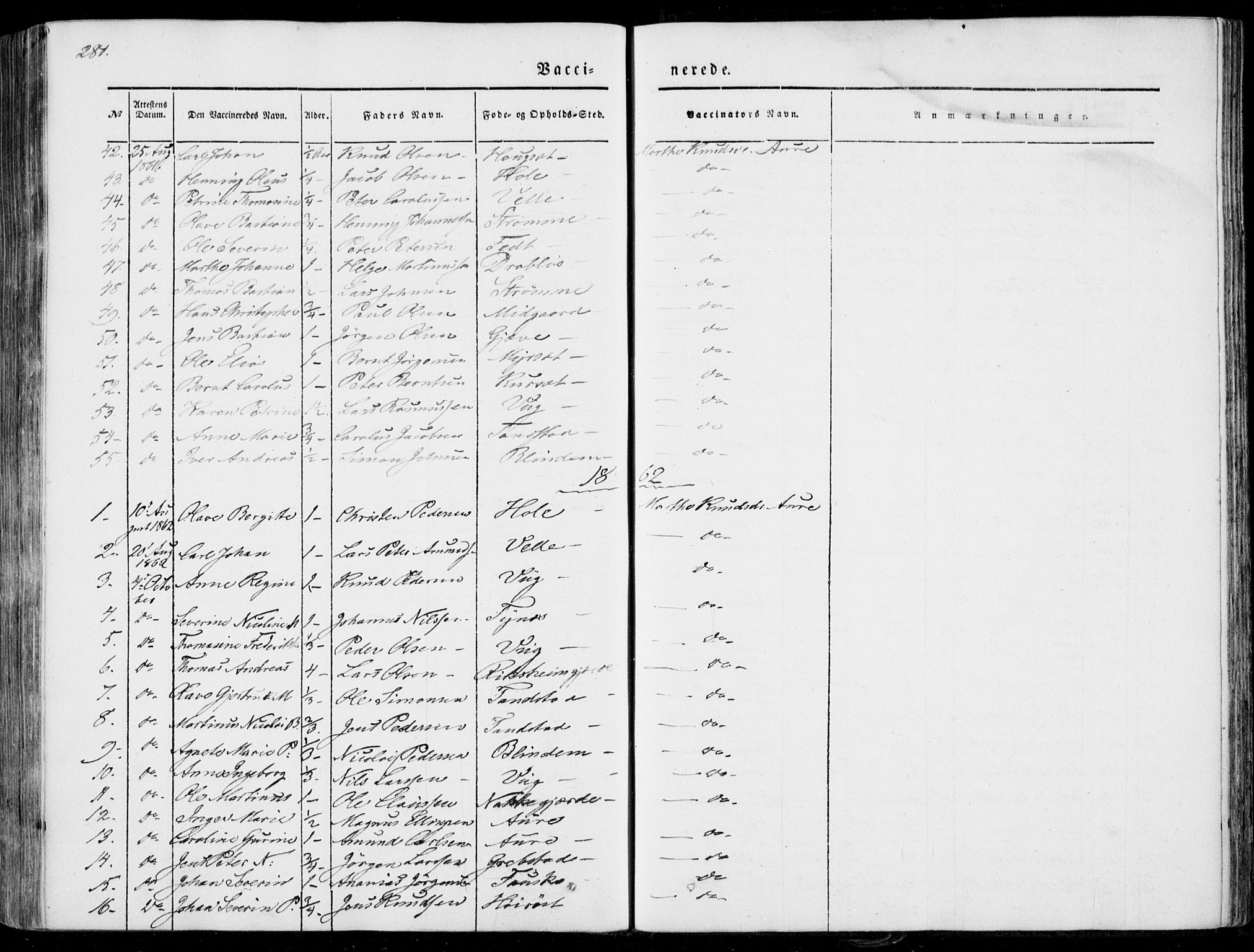 Ministerialprotokoller, klokkerbøker og fødselsregistre - Møre og Romsdal, SAT/A-1454/522/L0313: Parish register (official) no. 522A08, 1852-1862, p. 280