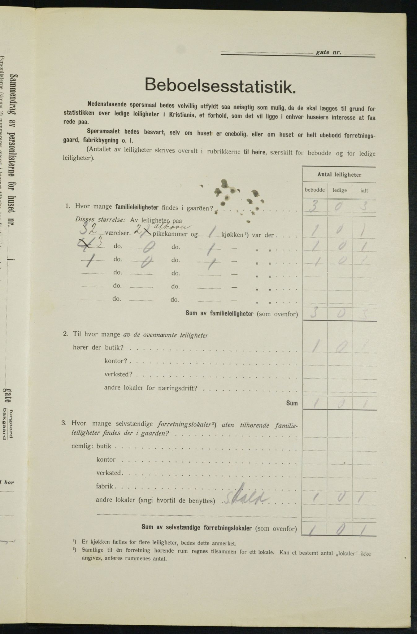 OBA, Municipal Census 1913 for Kristiania, 1913, p. 51195