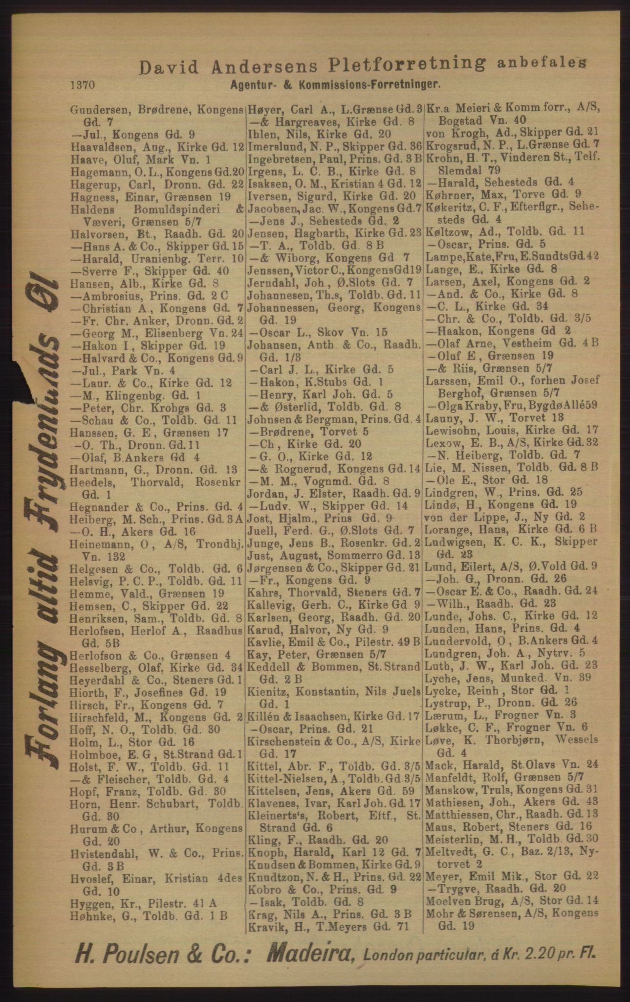 Kristiania/Oslo adressebok, PUBL/-, 1906, p. 1370