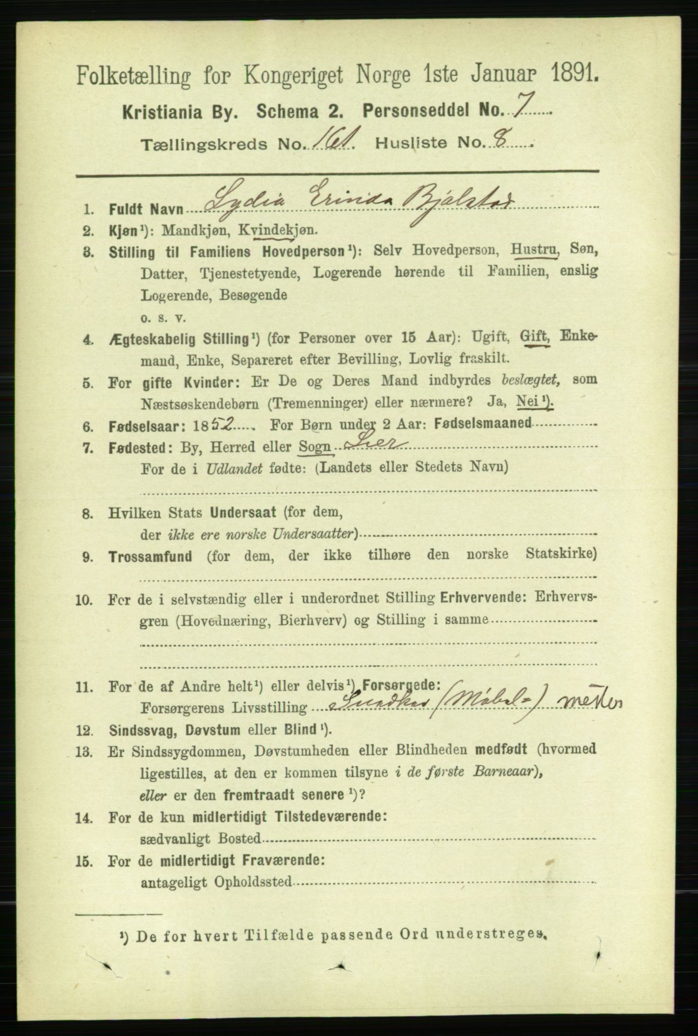 RA, 1891 census for 0301 Kristiania, 1891, p. 91760