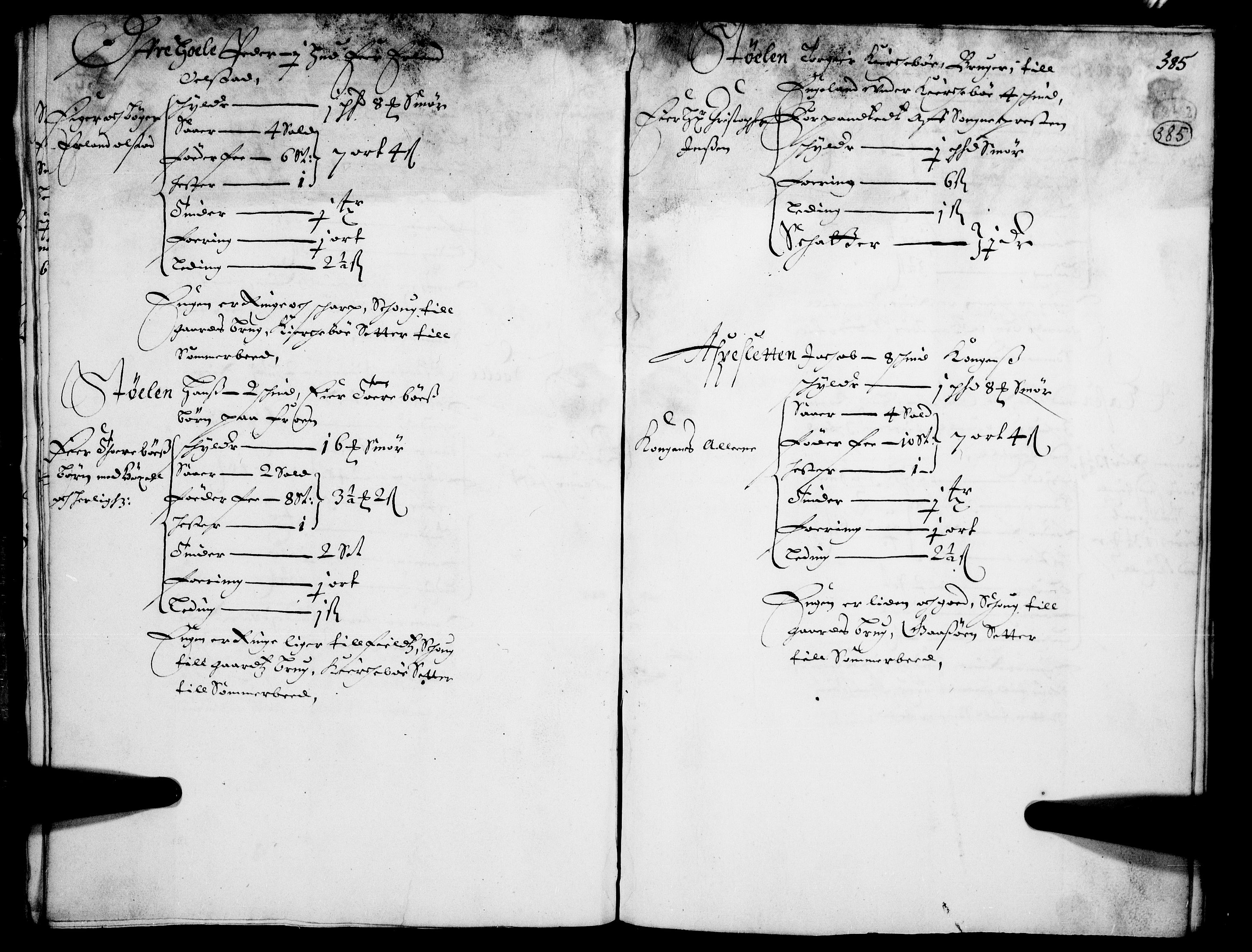 Rentekammeret inntil 1814, Realistisk ordnet avdeling, AV/RA-EA-4070/N/Nb/Nba/L0015: Gudbrandsdalen fogderi, 2. del, 1668, p. 384b-385a