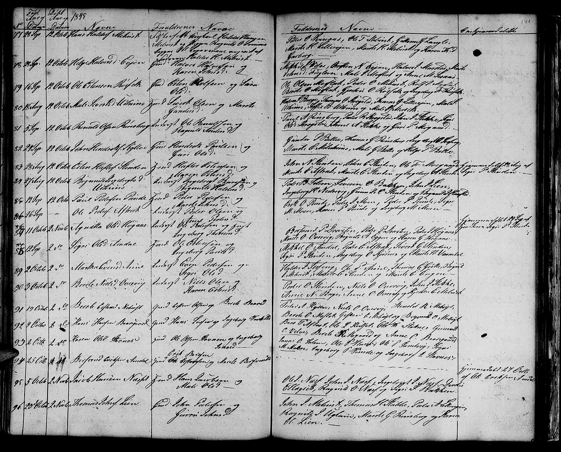 Ministerialprotokoller, klokkerbøker og fødselsregistre - Sør-Trøndelag, SAT/A-1456/695/L1154: Parish register (copy) no. 695C05, 1842-1858, p. 141