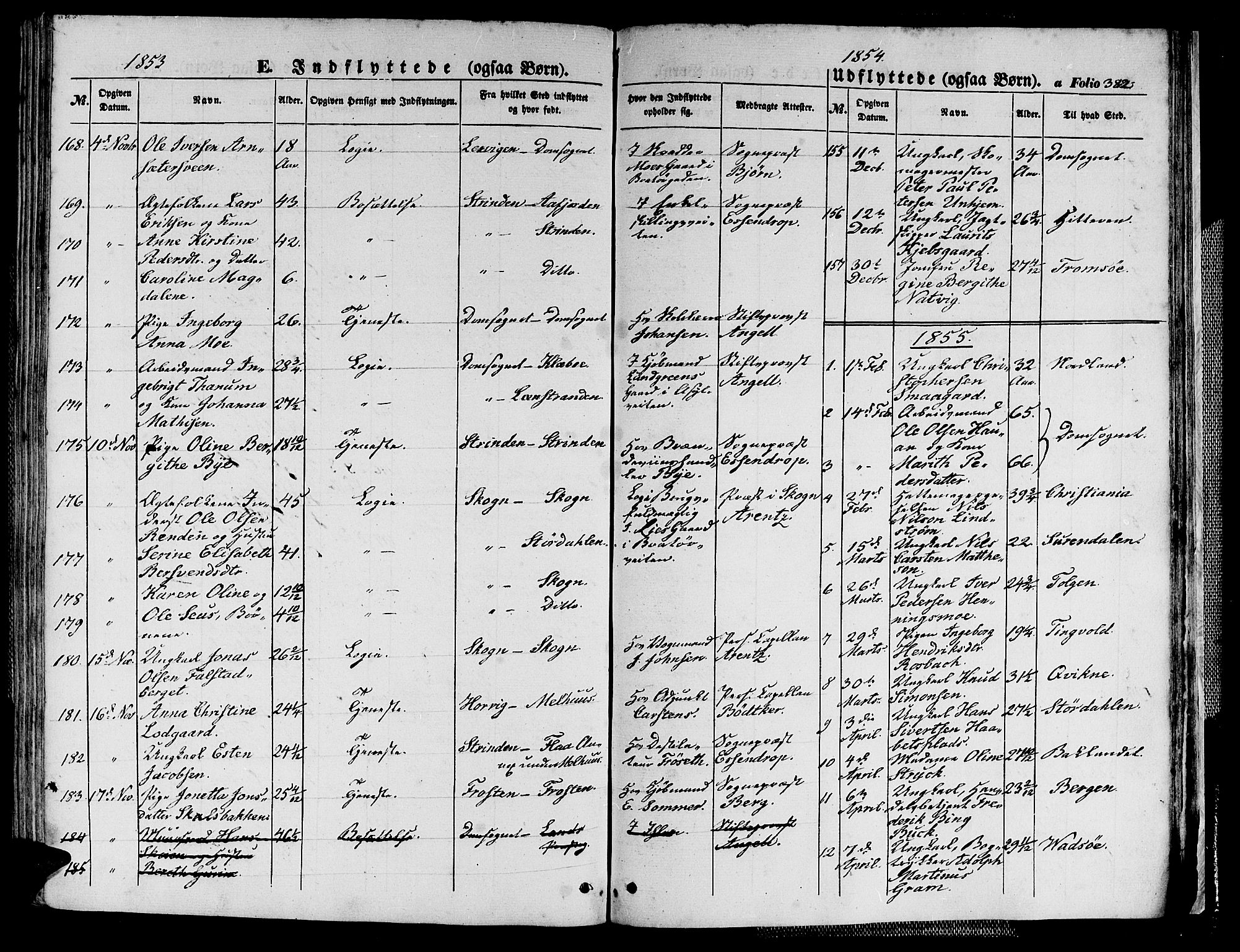 Ministerialprotokoller, klokkerbøker og fødselsregistre - Sør-Trøndelag, SAT/A-1456/602/L0137: Parish register (copy) no. 602C05, 1846-1856, p. 382