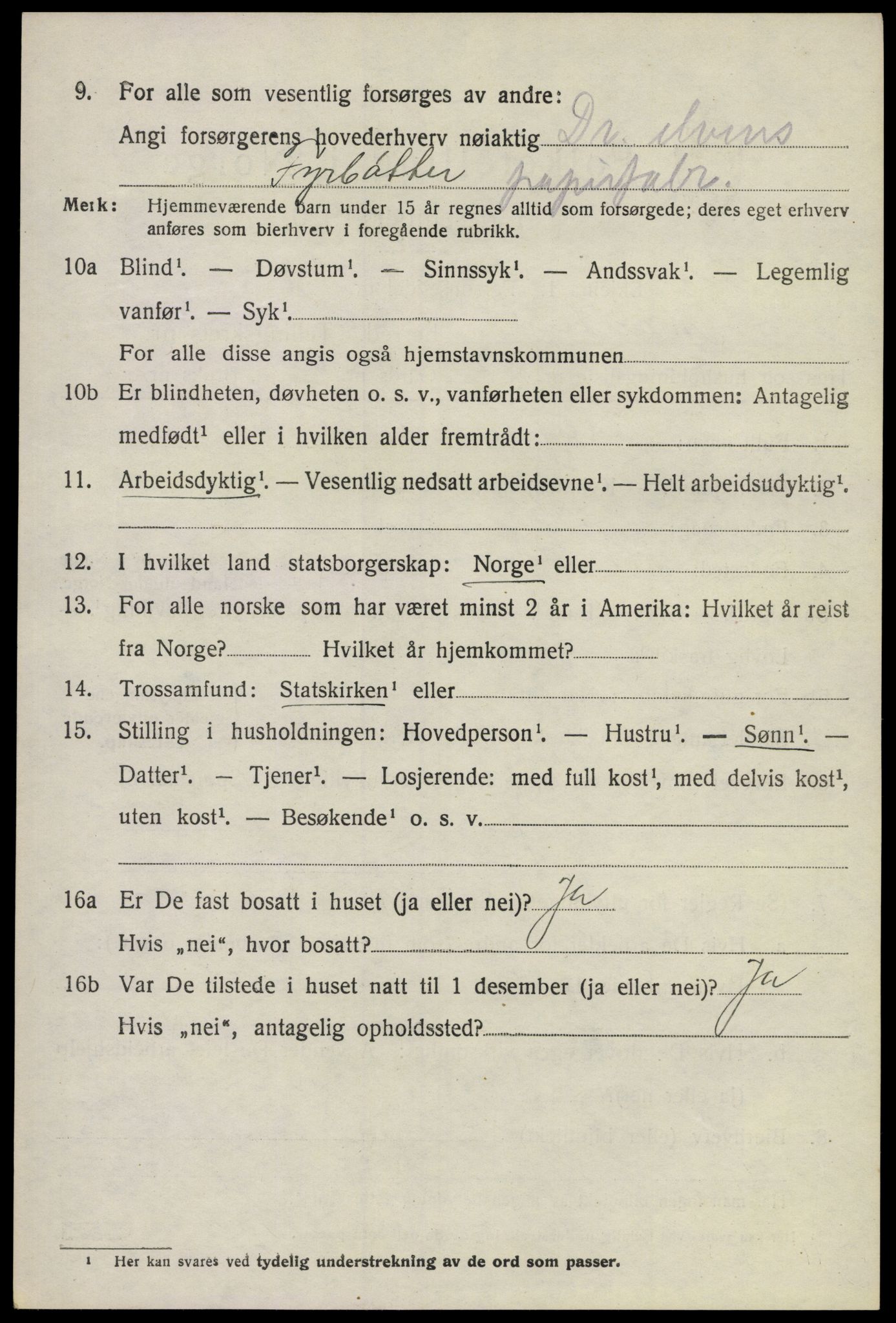 SAKO, 1920 census for Modum, 1920, p. 9020