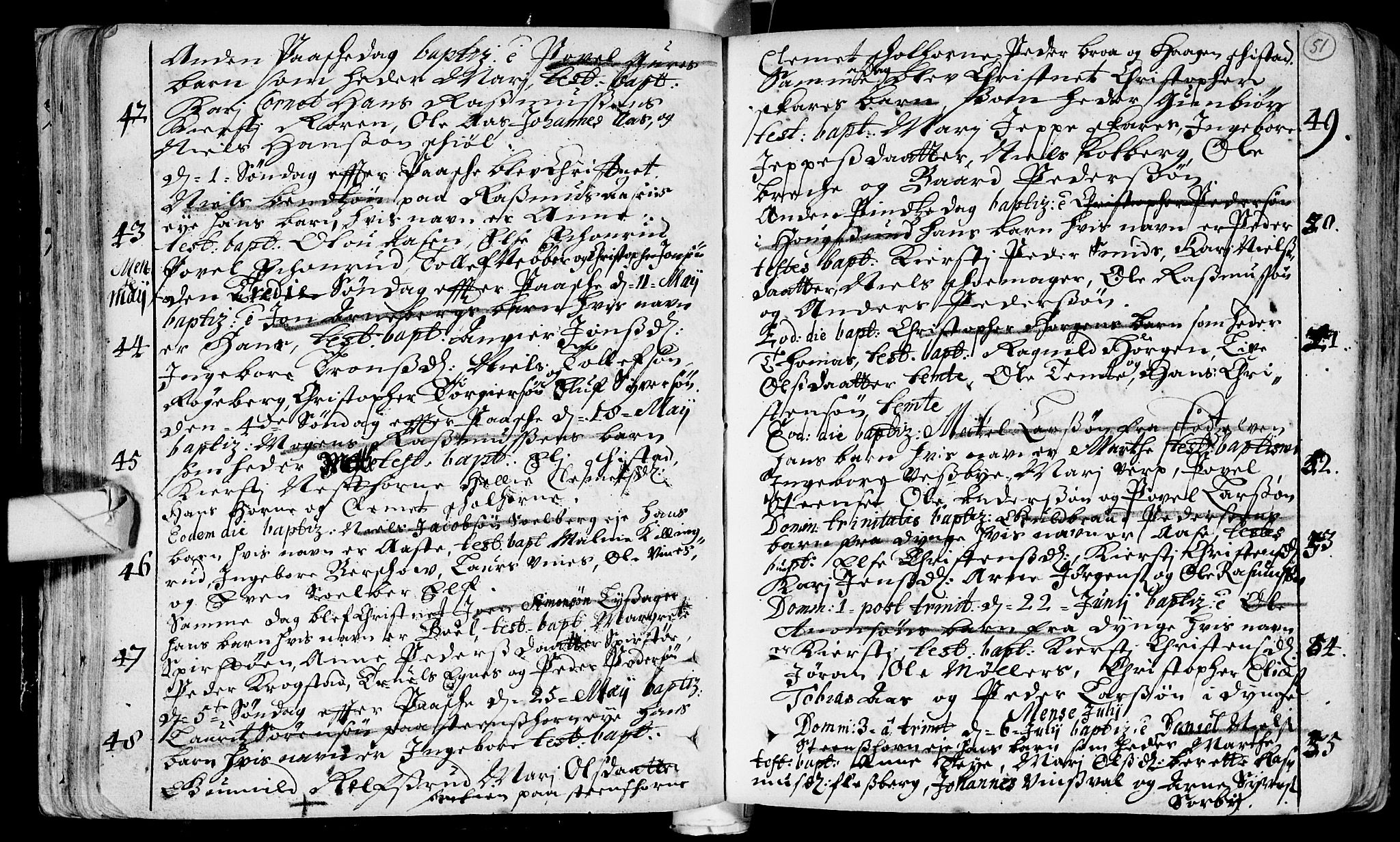 Eiker kirkebøker, AV/SAKO-A-4/F/Fa/L0002: Parish register (official) no. I 2, 1705-1724, p. 51