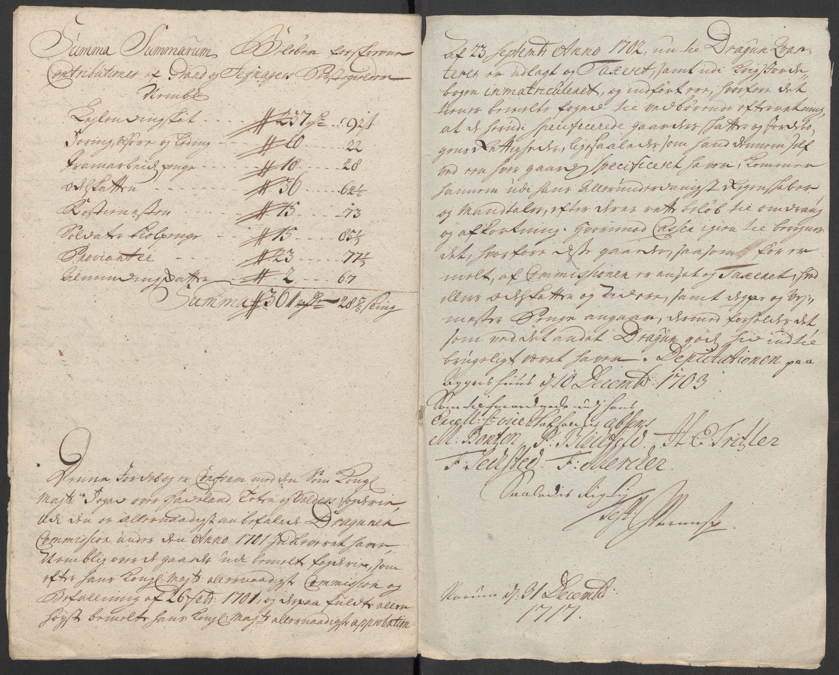 Rentekammeret inntil 1814, Reviderte regnskaper, Fogderegnskap, AV/RA-EA-4092/R18/L1318: Fogderegnskap Hadeland, Toten og Valdres, 1717, p. 114