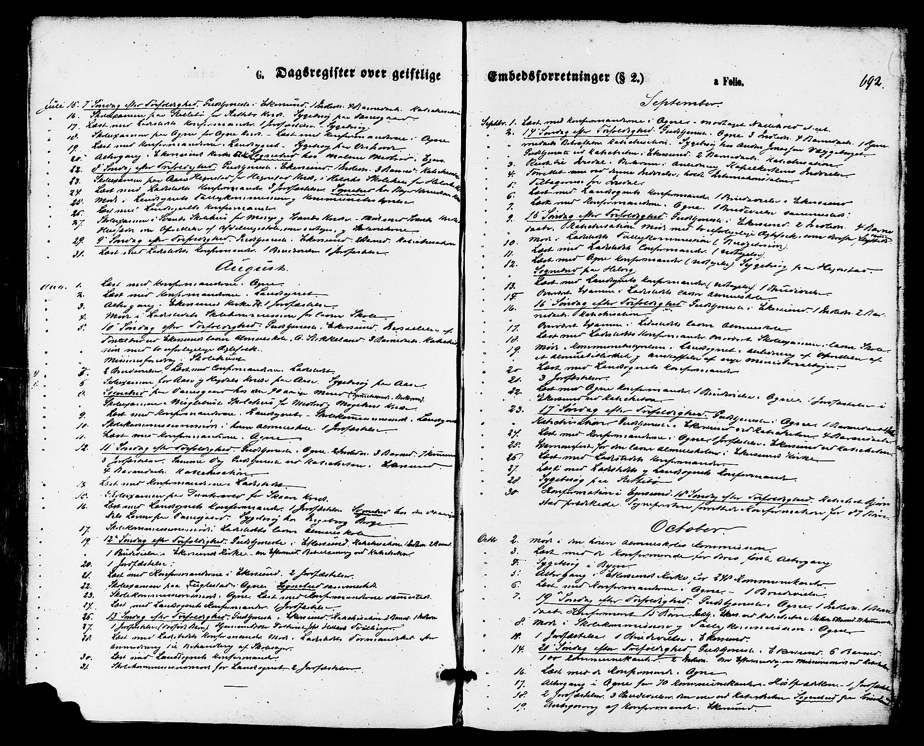 Eigersund sokneprestkontor, AV/SAST-A-101807/S08/L0014: Parish register (official) no. A 13, 1866-1878, p. 692