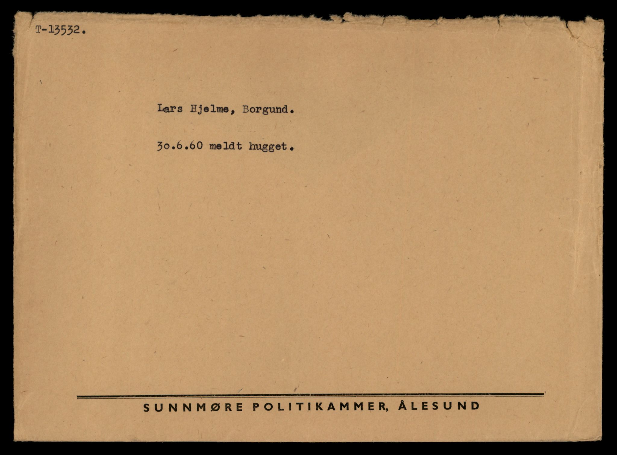 Møre og Romsdal vegkontor - Ålesund trafikkstasjon, AV/SAT-A-4099/F/Fe/L0040: Registreringskort for kjøretøy T 13531 - T 13709, 1927-1998, p. 59