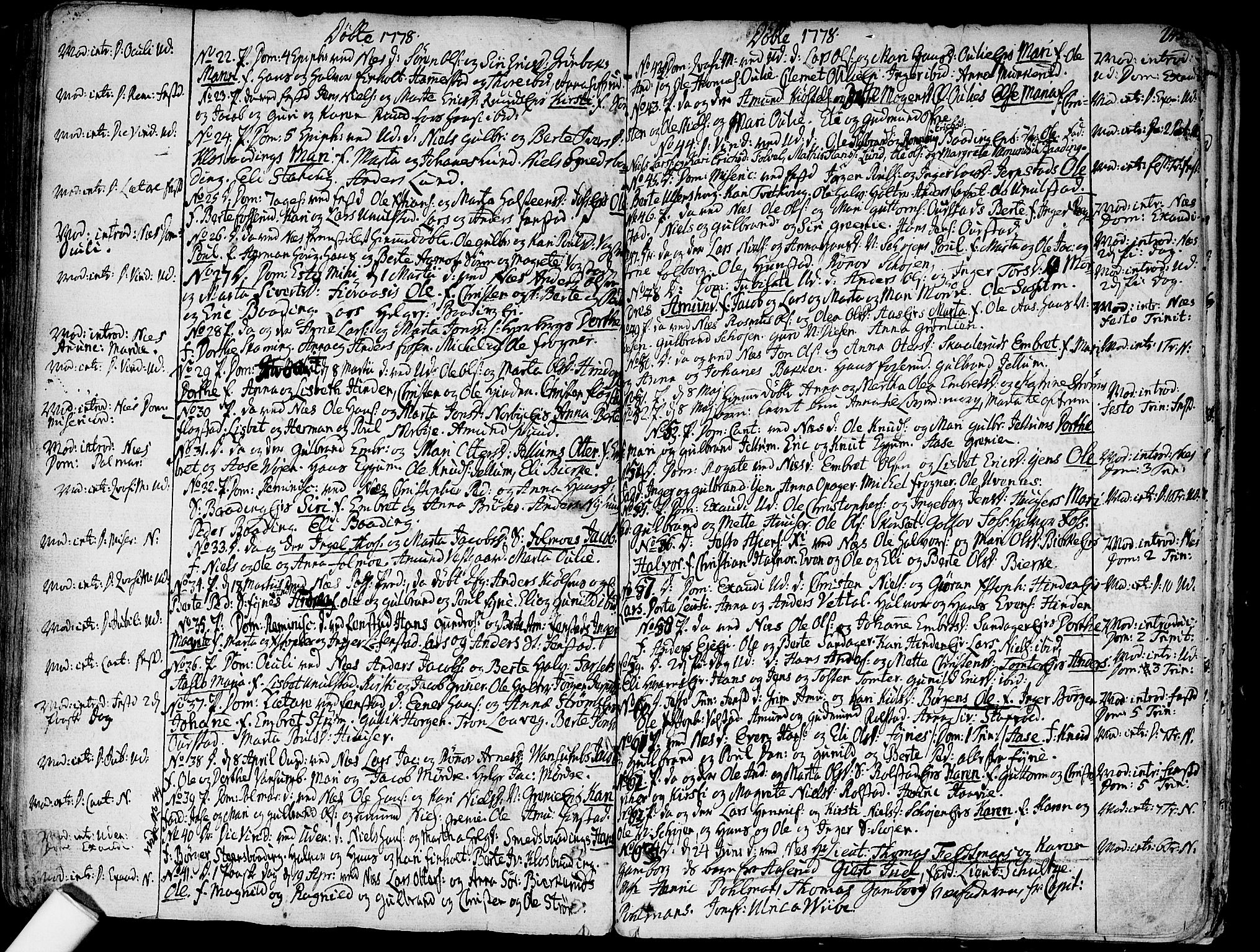 Nes prestekontor Kirkebøker, AV/SAO-A-10410/F/Fa/L0003: Parish register (official) no. I 3, 1734-1781, p. 245