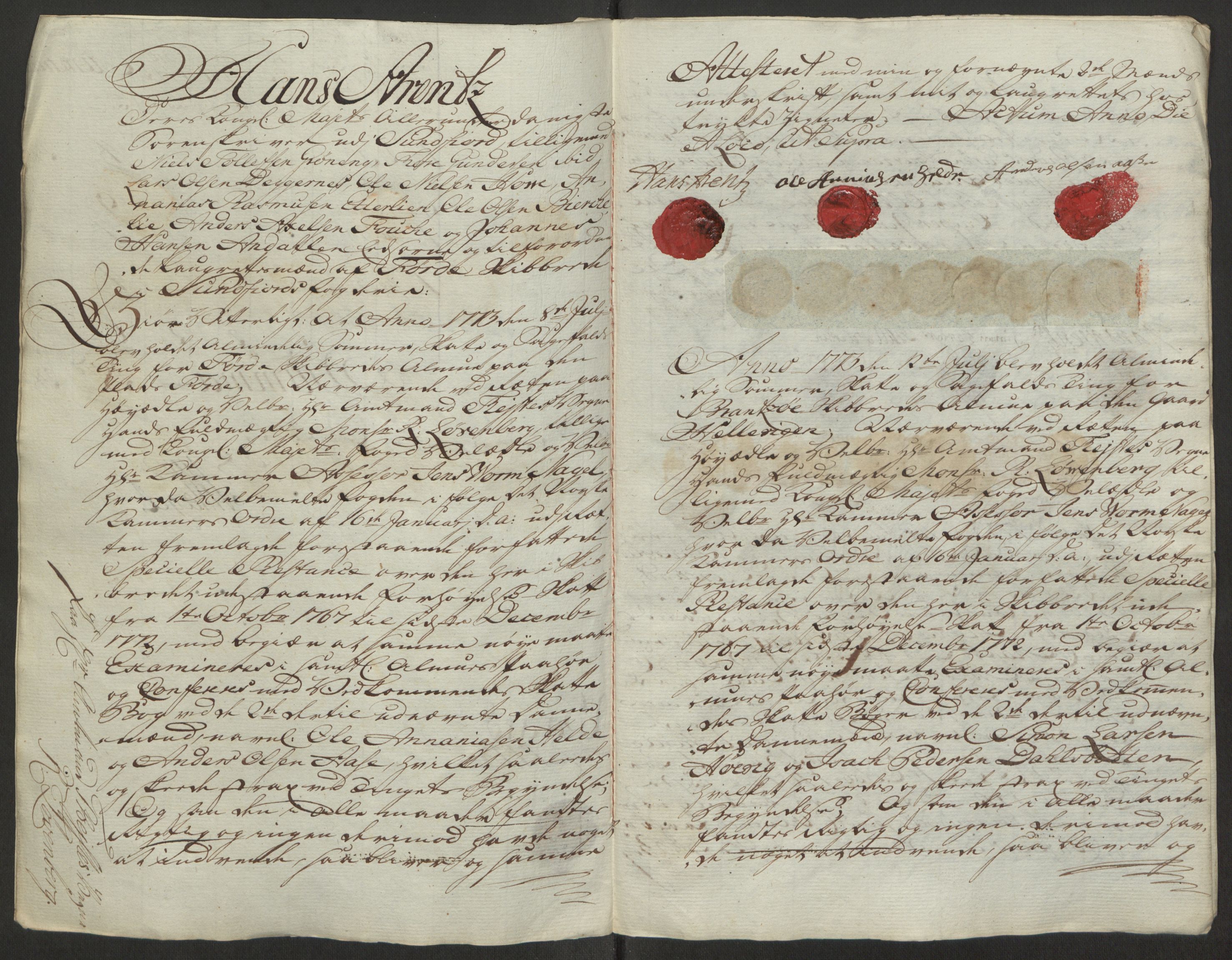 Rentekammeret inntil 1814, Reviderte regnskaper, Fogderegnskap, AV/RA-EA-4092/R53/L3551: Ekstraskatten Sunn- og Nordfjord, 1772, p. 301