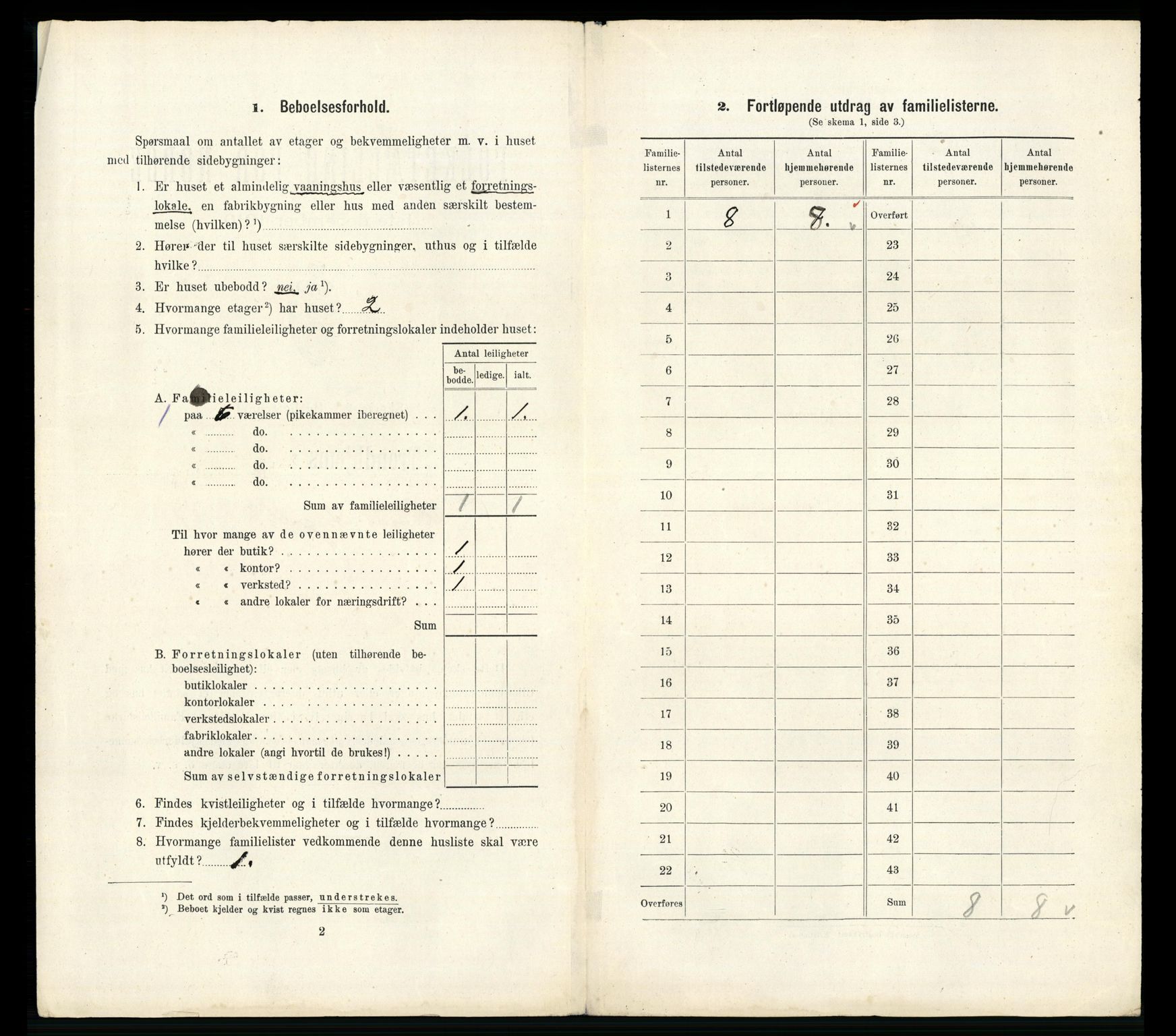 RA, 1910 census for Trondheim, 1910, p. 6114