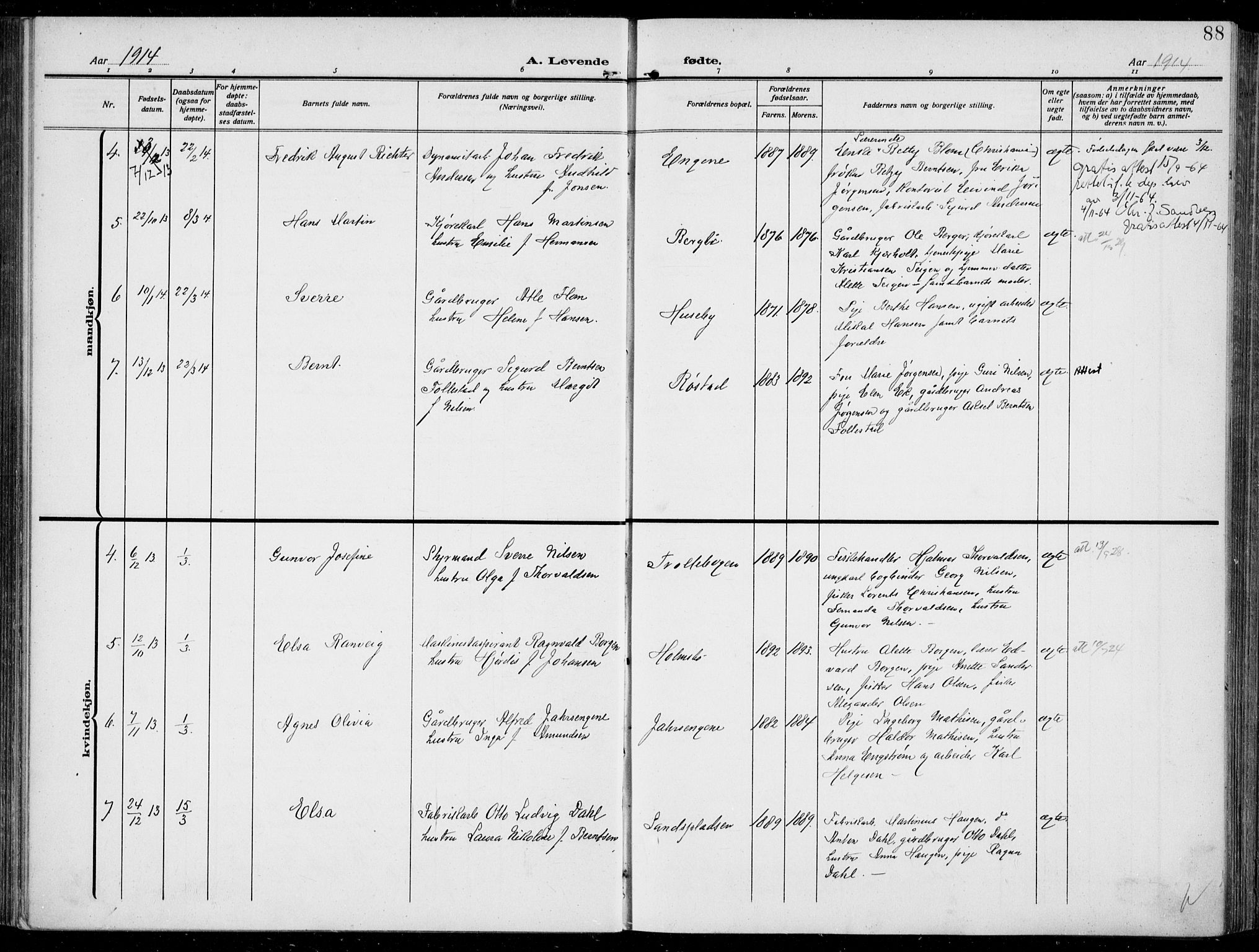 Hurum kirkebøker, AV/SAKO-A-229/F/Fa/L0016: Parish register (official) no. 16, 1899-1918, p. 88