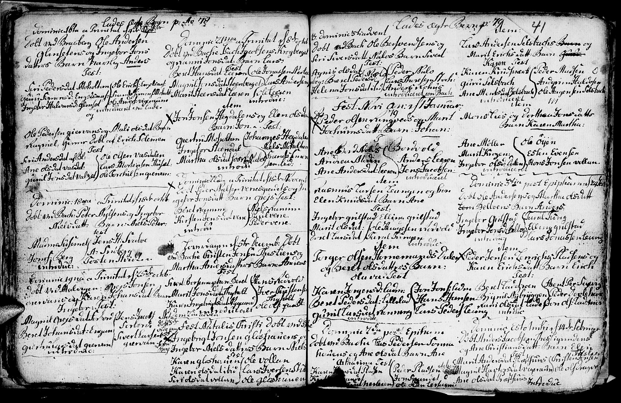 Ministerialprotokoller, klokkerbøker og fødselsregistre - Sør-Trøndelag, SAT/A-1456/606/L0305: Parish register (copy) no. 606C01, 1757-1819, p. 41