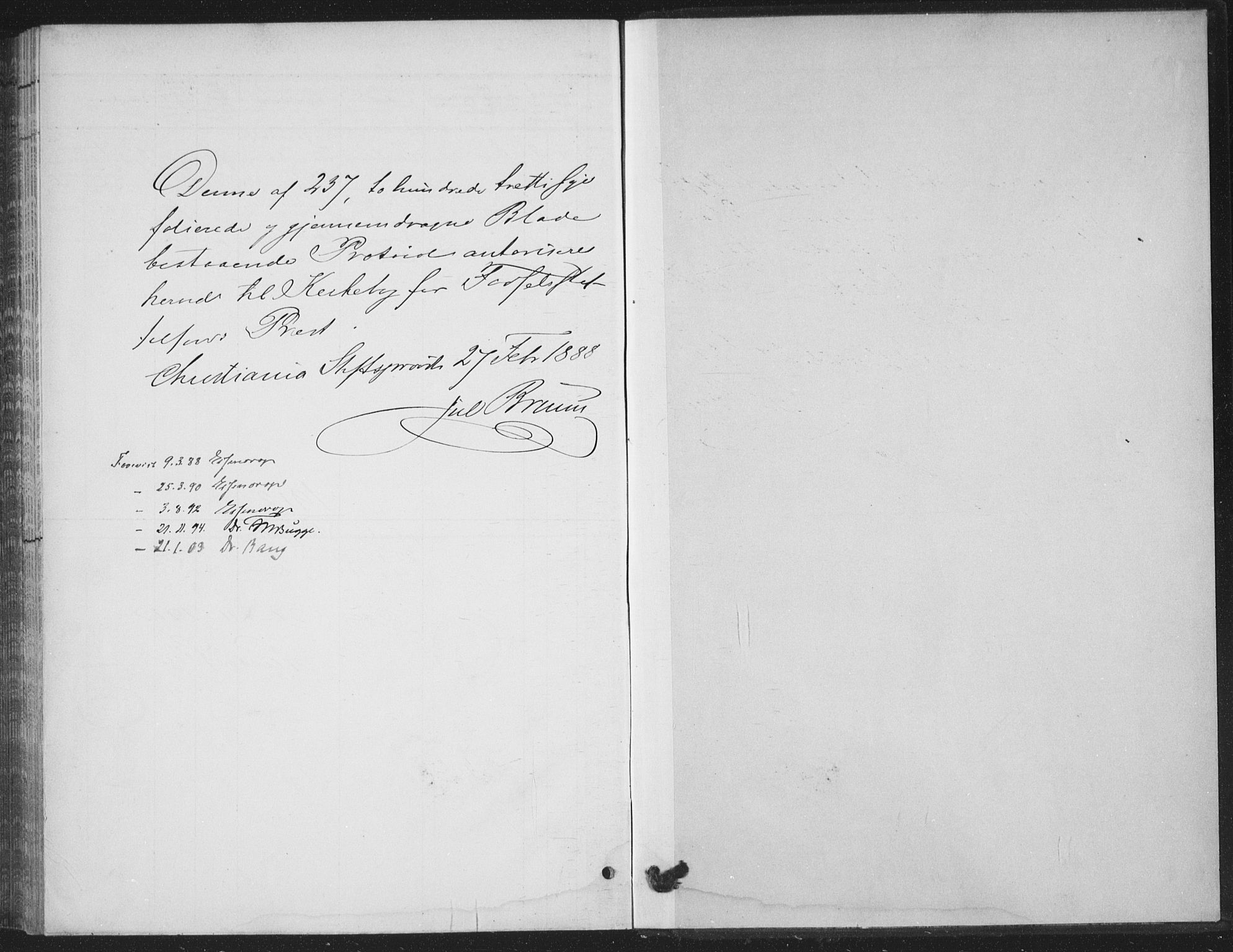 Rikshospitalet prestekontor Kirkebøker, SAO/A-10309b/F/L0010: Parish register (official) no. 10, 1888-1912