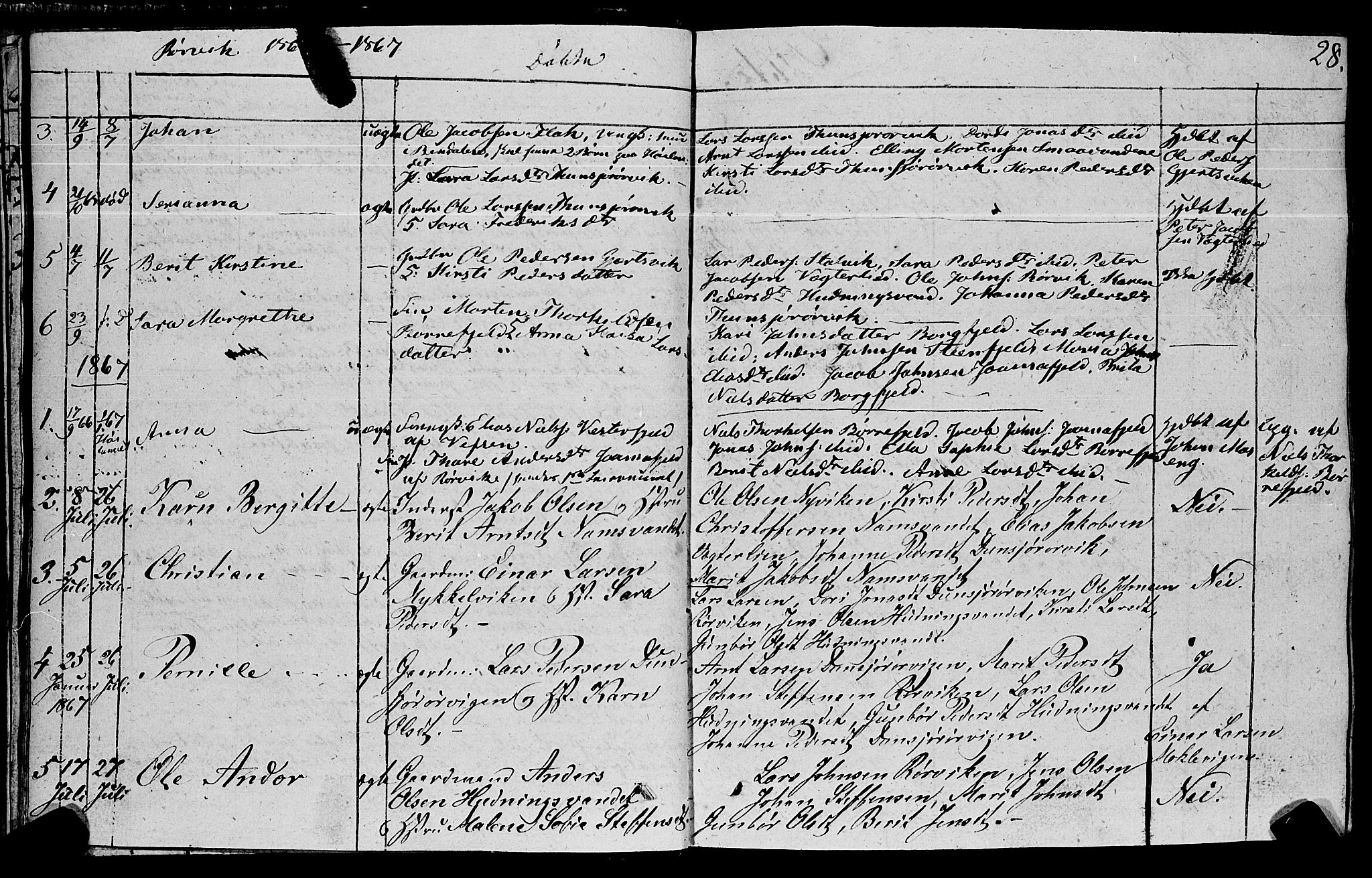 Ministerialprotokoller, klokkerbøker og fødselsregistre - Nord-Trøndelag, SAT/A-1458/762/L0538: Parish register (official) no. 762A02 /1, 1833-1879, p. 28