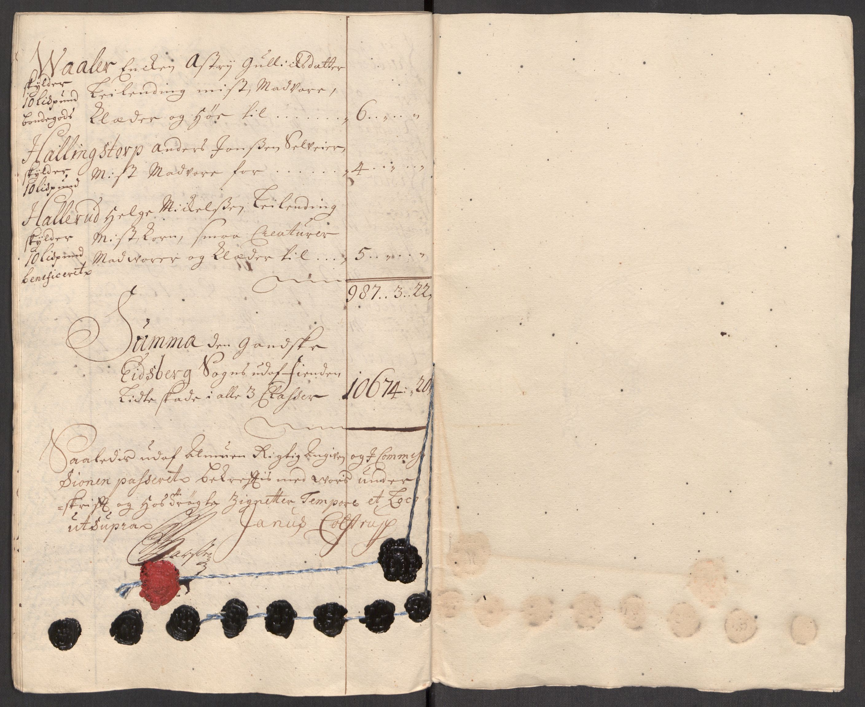 Rentekammeret inntil 1814, Realistisk ordnet avdeling, AV/RA-EA-4070/Ki/L0010: [S8]: Tingsvitner om skader påført allmuen i Smålenene under fiendens angrep i 1716. Opptatt av Werenskiold og H. Nobel etter kongelig befaling 02.11.1716, 1716-1717, p. 445