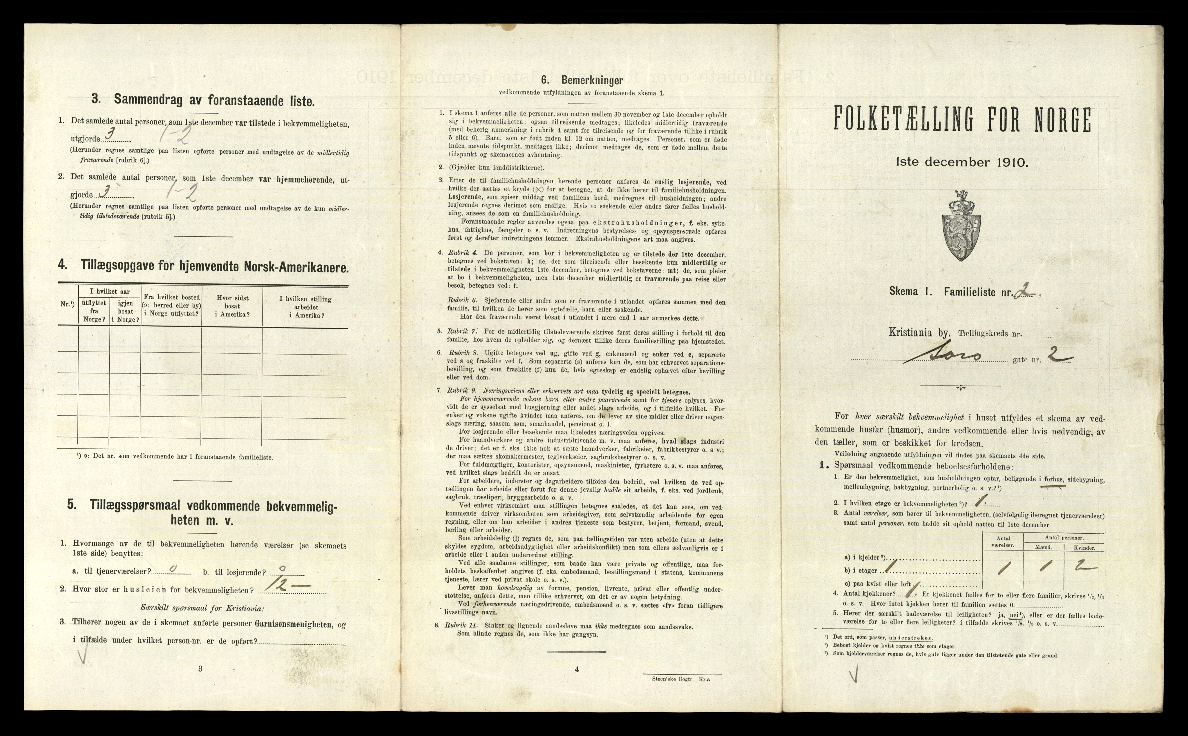 RA, 1910 census for Kristiania, 1910, p. 85213