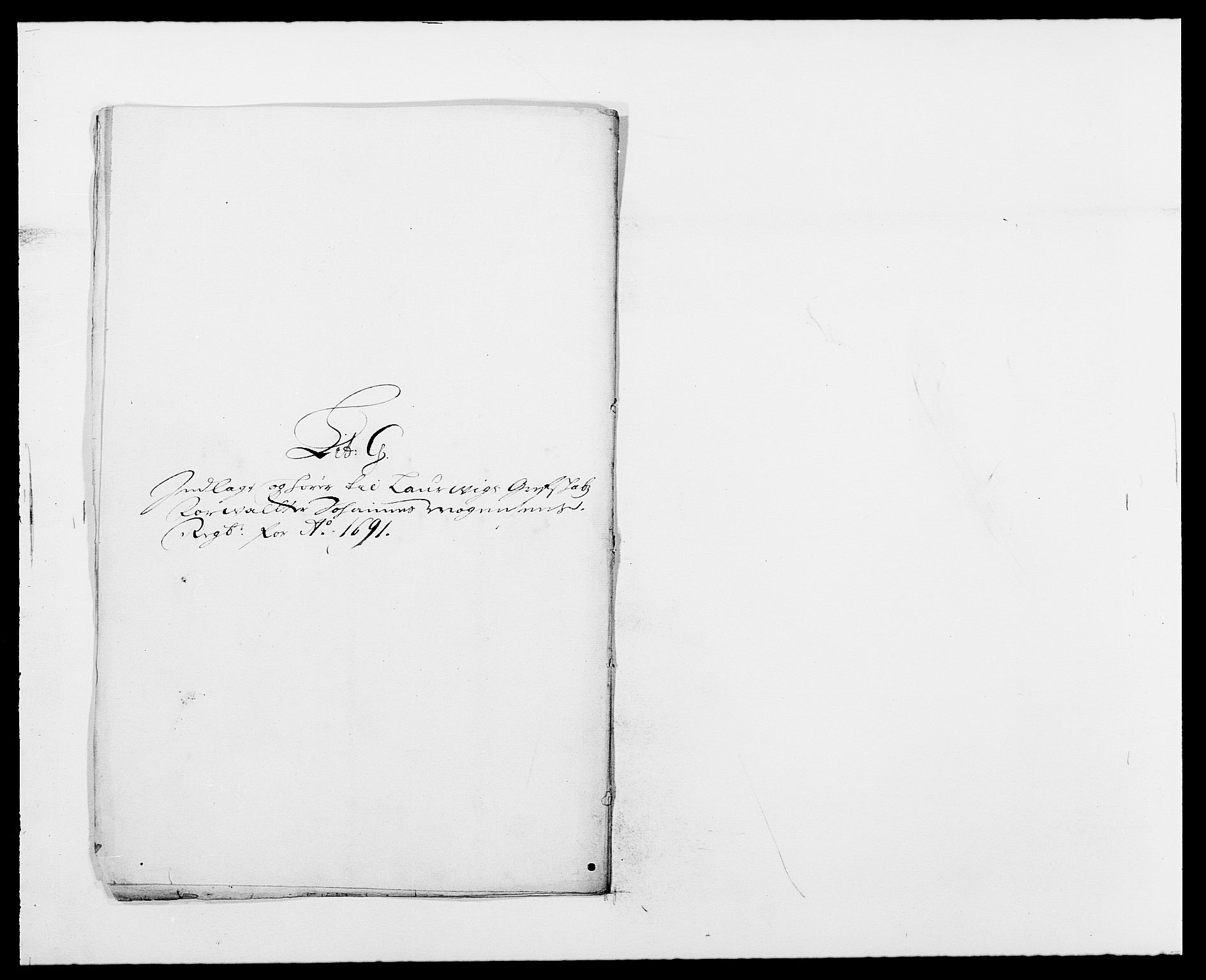 Rentekammeret inntil 1814, Reviderte regnskaper, Fogderegnskap, RA/EA-4092/R33/L1972: Fogderegnskap Larvik grevskap, 1690-1691, p. 300