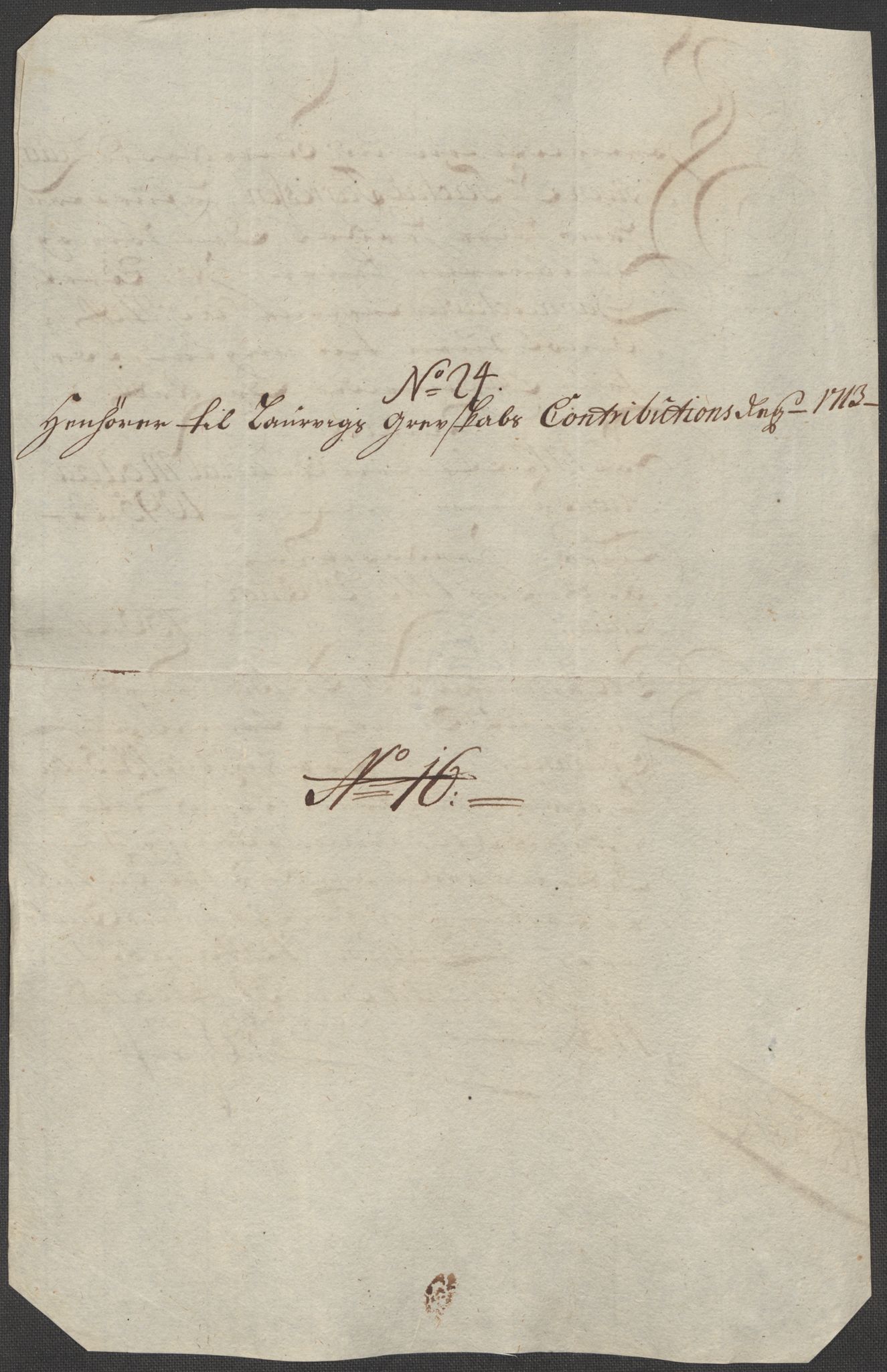 Rentekammeret inntil 1814, Reviderte regnskaper, Fogderegnskap, AV/RA-EA-4092/R33/L1985: Fogderegnskap Larvik grevskap, 1713, p. 349