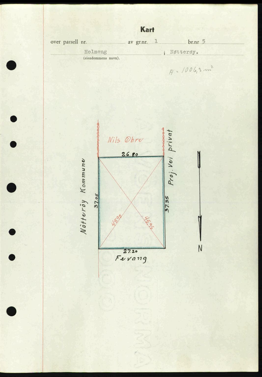 Tønsberg sorenskriveri, AV/SAKO-A-130/G/Ga/Gaa/L0014: Mortgage book no. A14, 1943-1944, Diary no: : 2354/1943