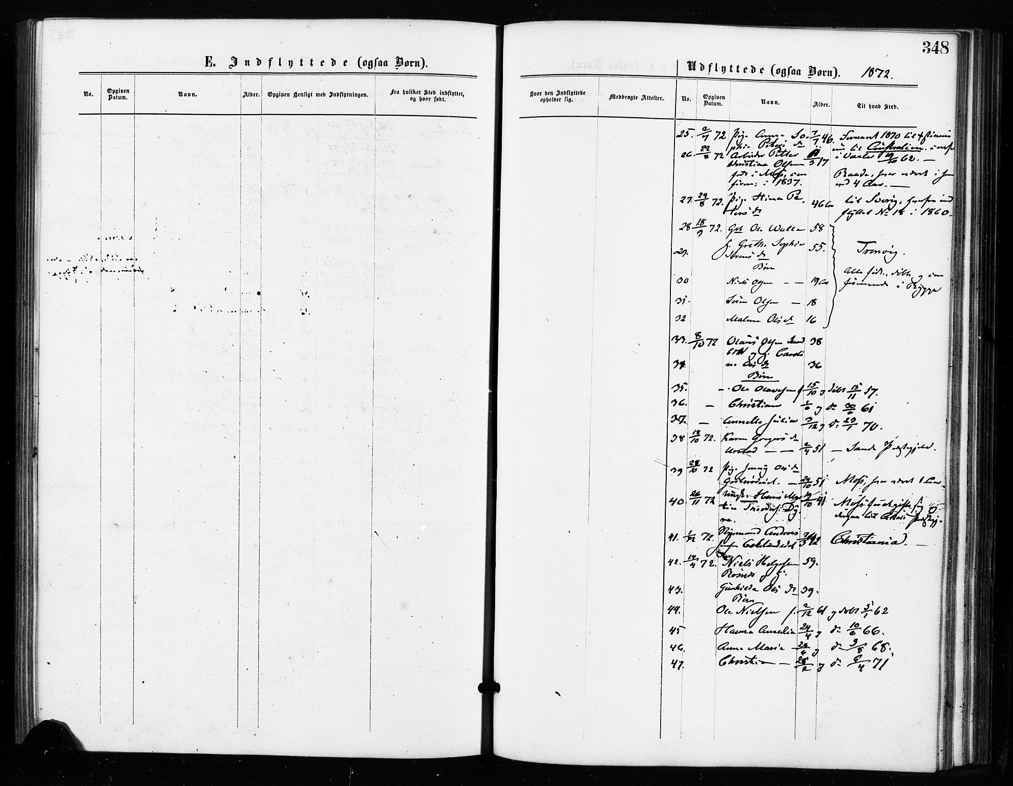 Rygge prestekontor Kirkebøker, SAO/A-10084b/F/Fa/L0006: Parish register (official) no. 6, 1872-1877, p. 348