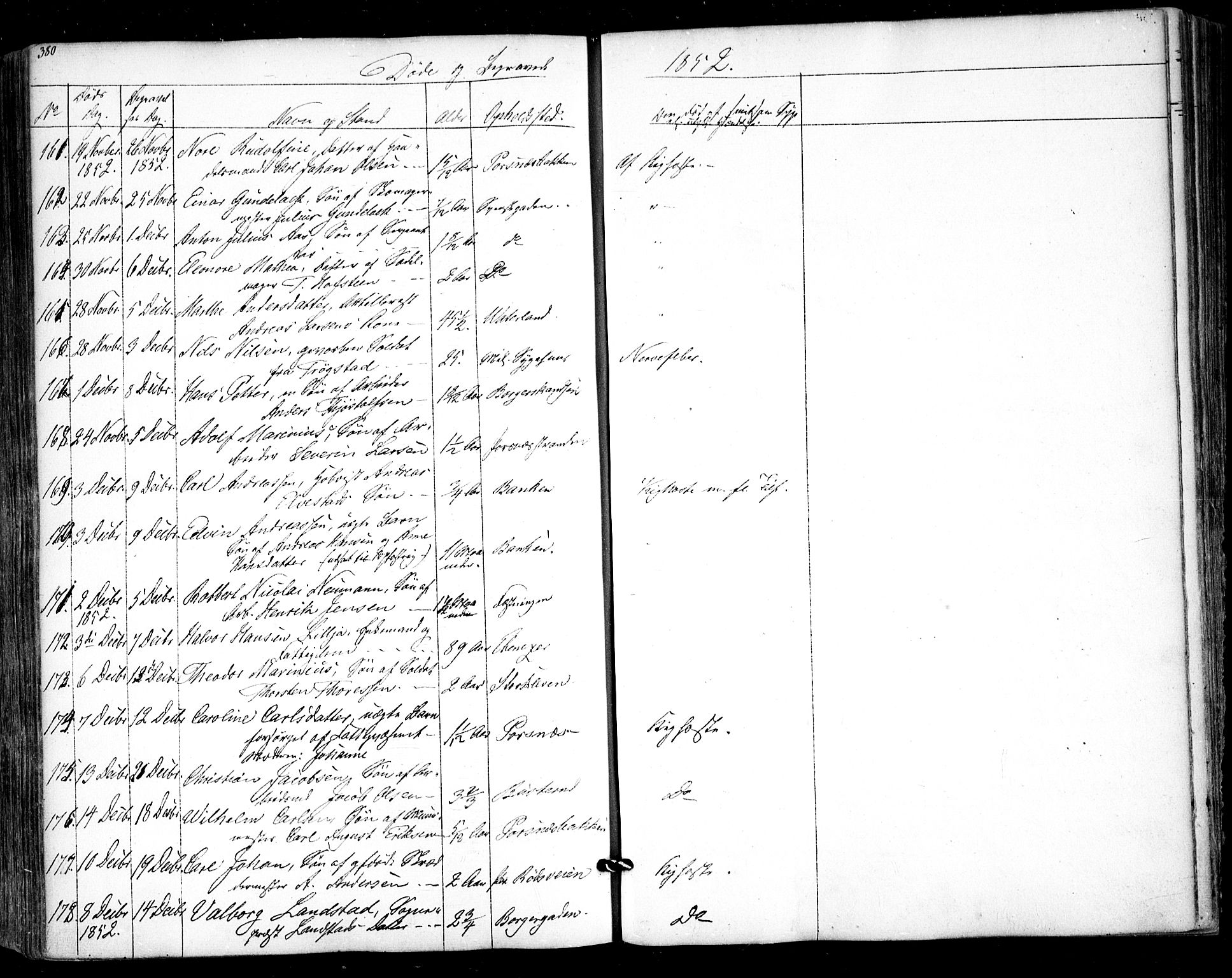 Halden prestekontor Kirkebøker, AV/SAO-A-10909/F/Fa/L0006: Parish register (official) no. I 6, 1845-1856, p. 380