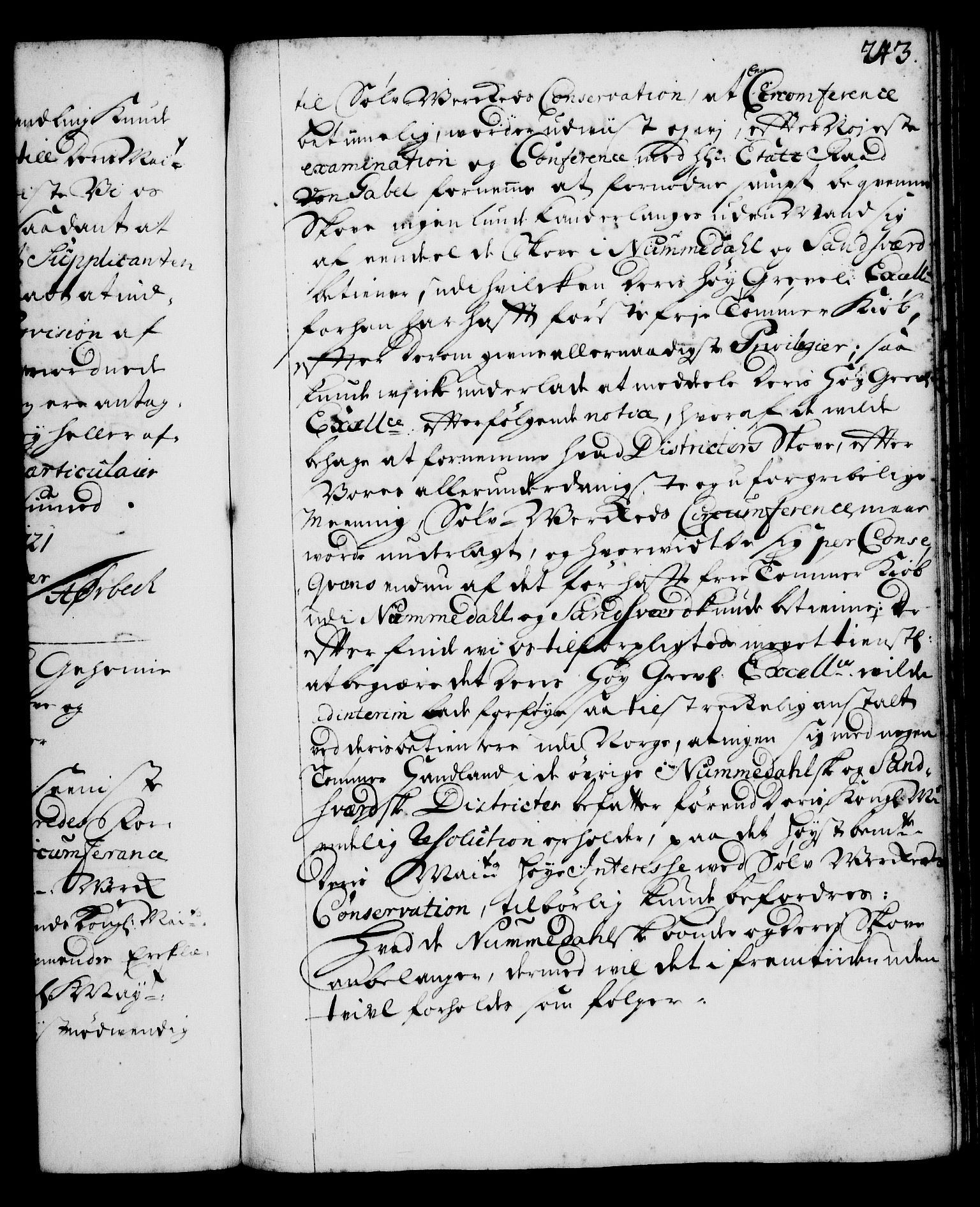 Rentekammeret, Kammerkanselliet, AV/RA-EA-3111/G/Gg/Gga/L0001: Norsk ekspedisjonsprotokoll med register (merket RK 53.1), 1720-1723, p. 243