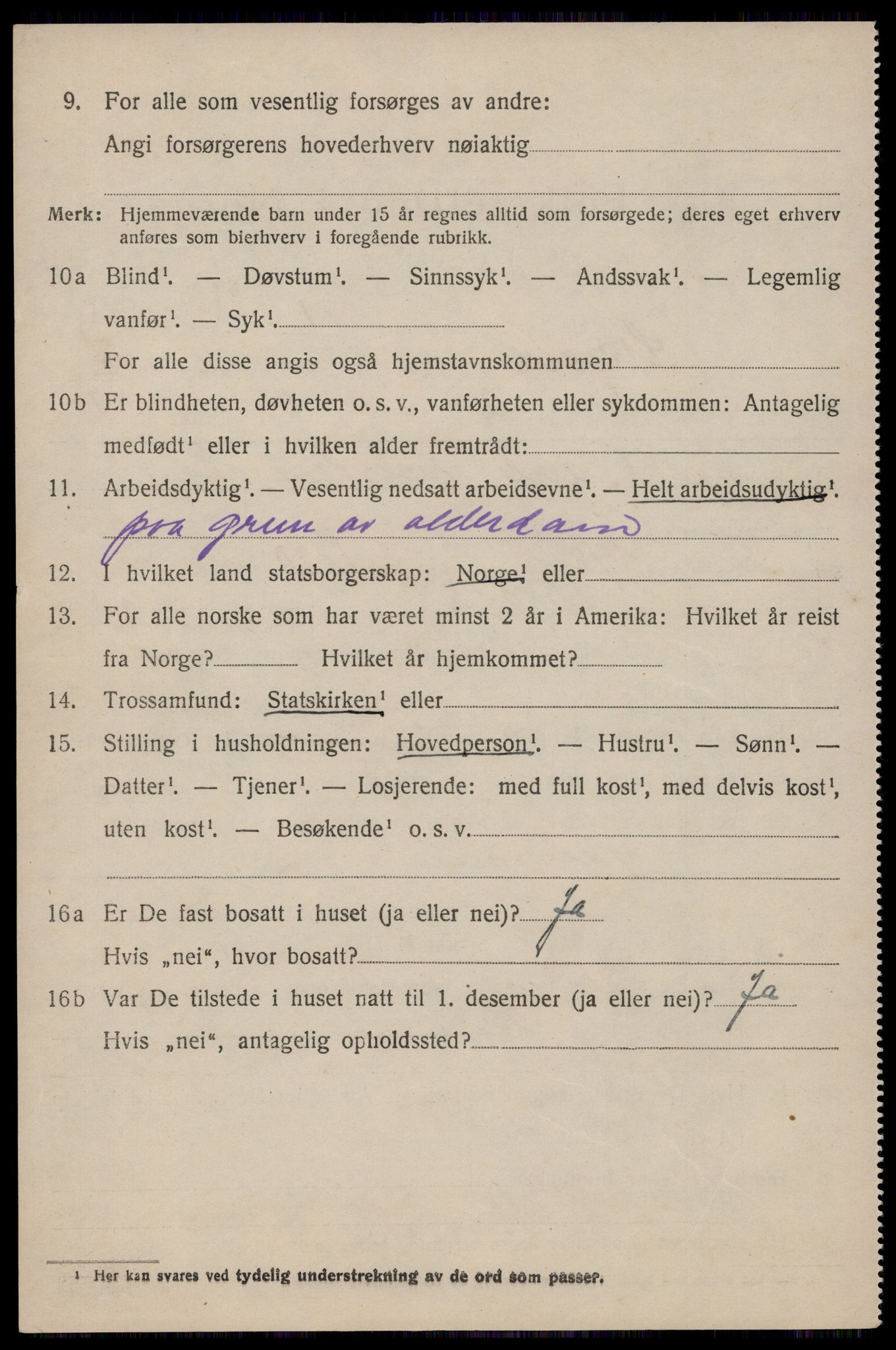 SAST, 1920 census for Skjold, 1920, p. 3895