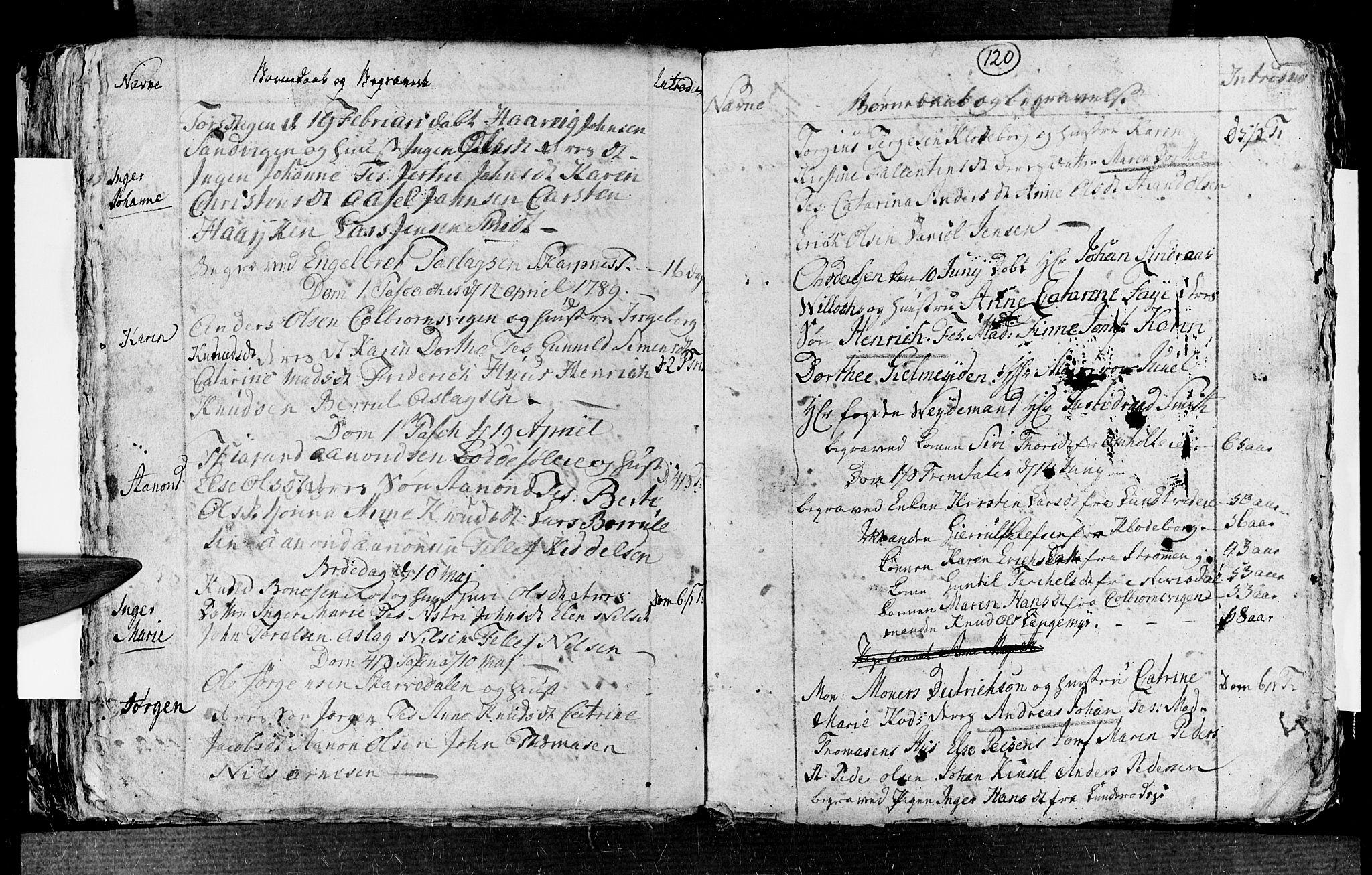 Øyestad sokneprestkontor, AV/SAK-1111-0049/F/Fb/L0001: Parish register (copy) no. B 1, 1780-1794, p. 120