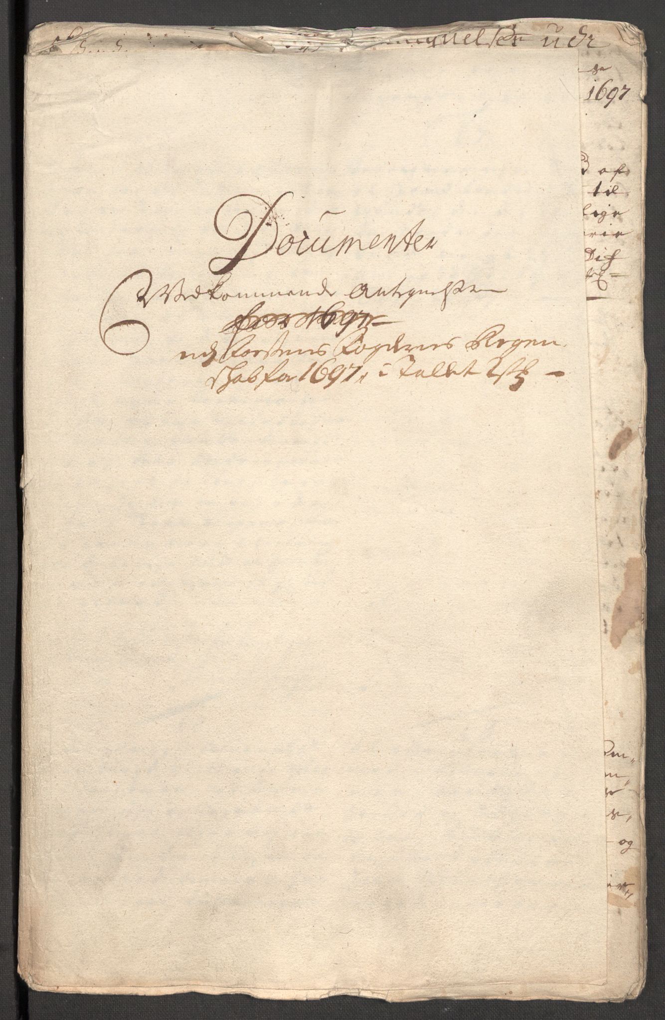 Rentekammeret inntil 1814, Reviderte regnskaper, Fogderegnskap, RA/EA-4092/R57/L3852: Fogderegnskap Fosen, 1697, p. 192