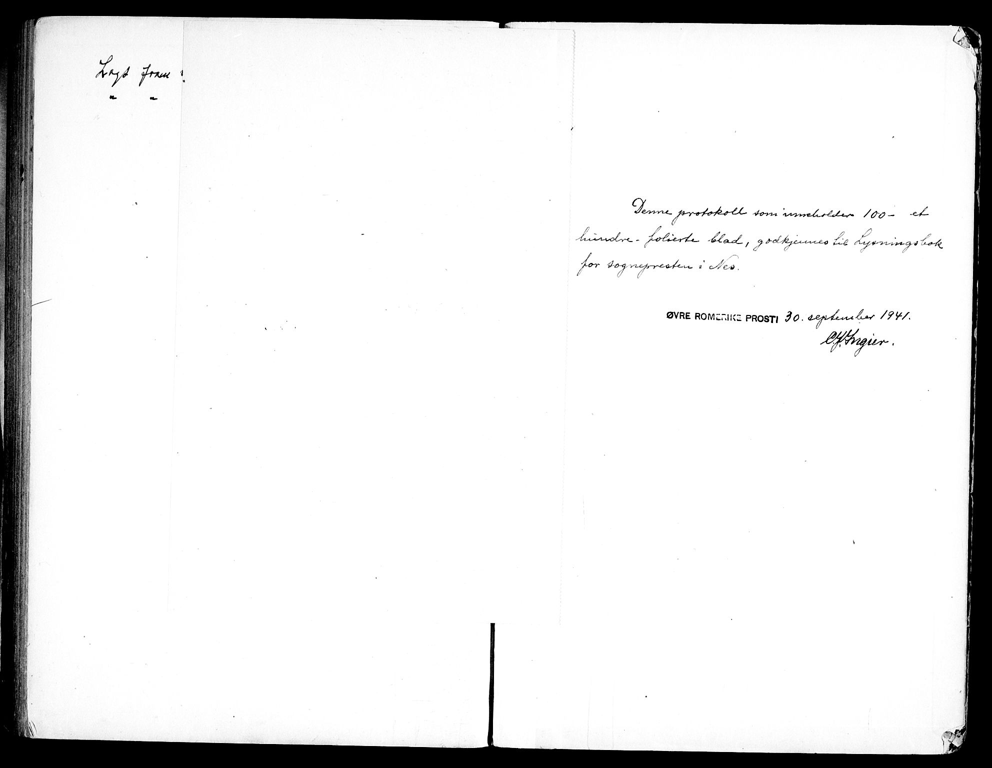 Nes prestekontor Kirkebøker, SAO/A-10410/H/L0003: Banns register no. 3, 1942-1972