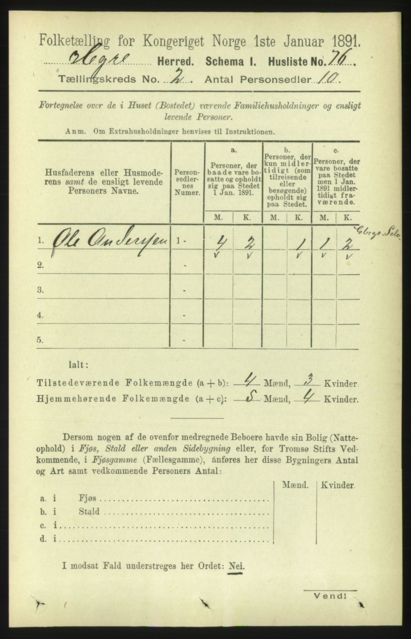 RA, 1891 census for 1712 Hegra, 1891, p. 499