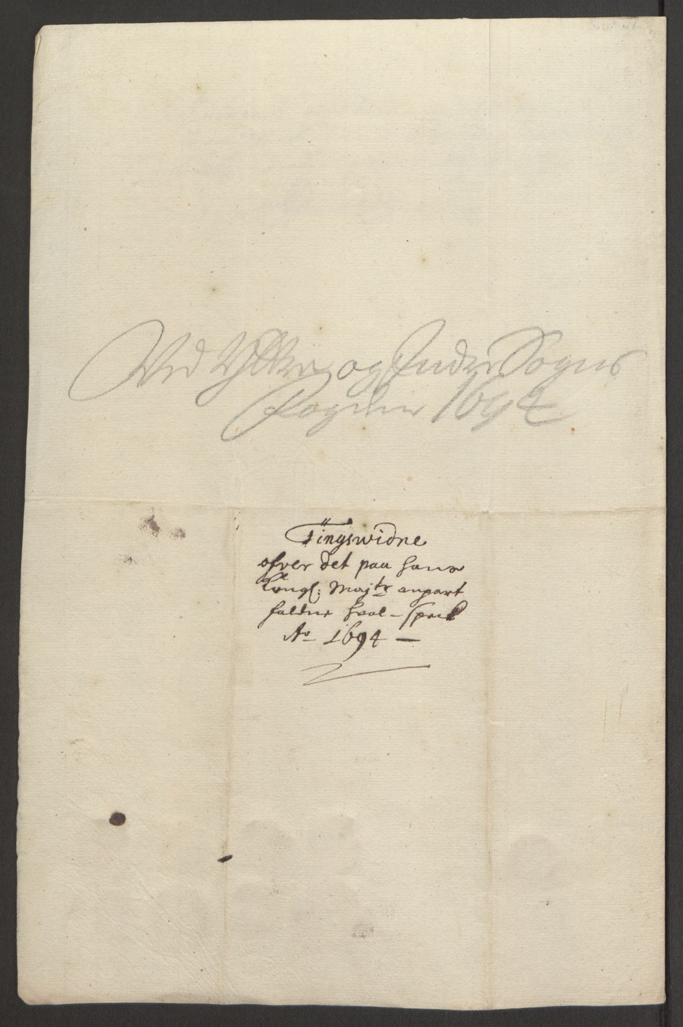 Rentekammeret inntil 1814, Reviderte regnskaper, Fogderegnskap, RA/EA-4092/R52/L3307: Fogderegnskap Sogn, 1693-1694, p. 461