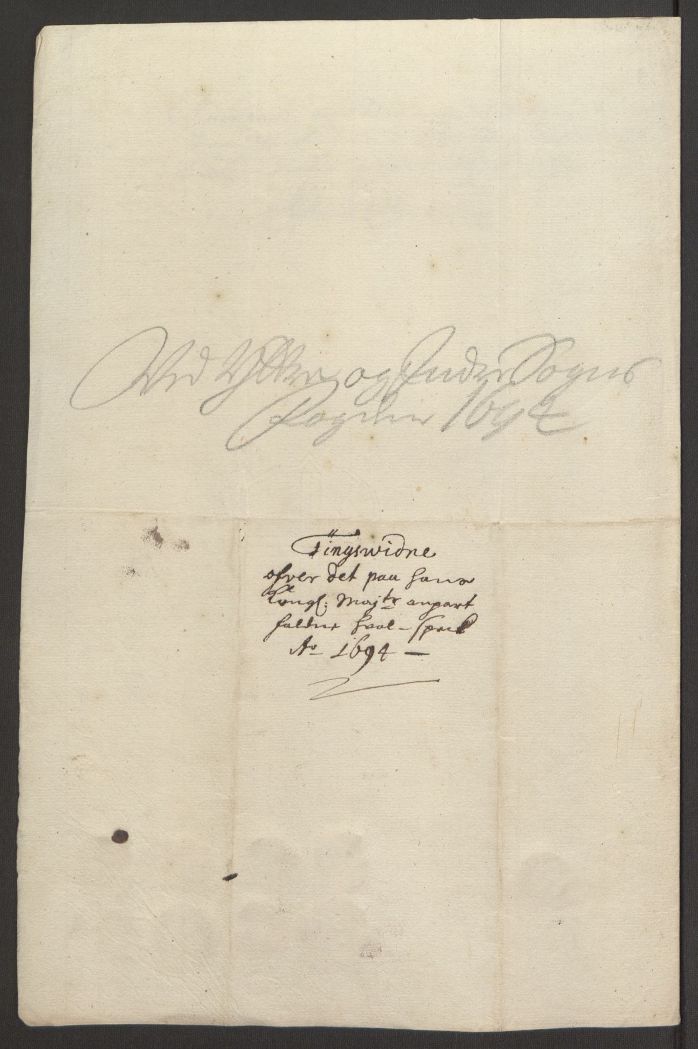 Rentekammeret inntil 1814, Reviderte regnskaper, Fogderegnskap, AV/RA-EA-4092/R52/L3307: Fogderegnskap Sogn, 1693-1694, p. 461