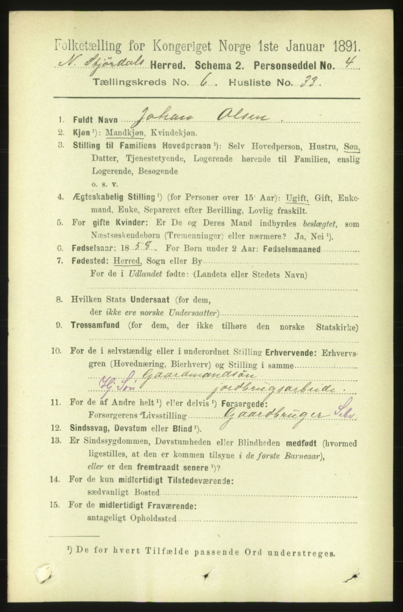 RA, 1891 census for 1714 Nedre Stjørdal, 1891, p. 2755