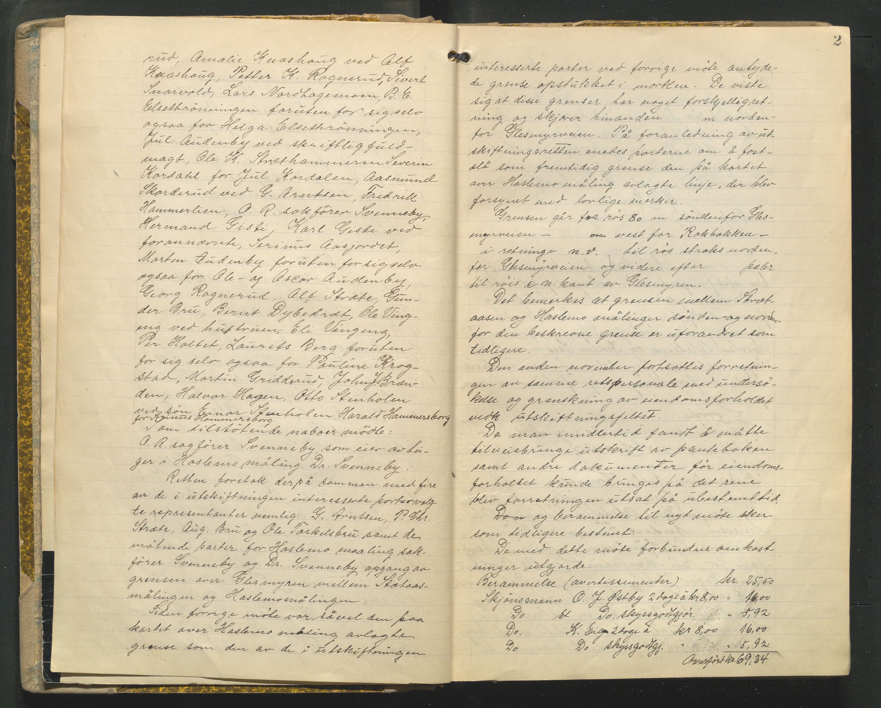 Hedmark og Østerdal jordskifterett, AV/SAH-JORDSKIFTEH-002/G/Ga/L0005/0002: Rettsbøker / Rettsbok - P, 1920-1923, p. 2