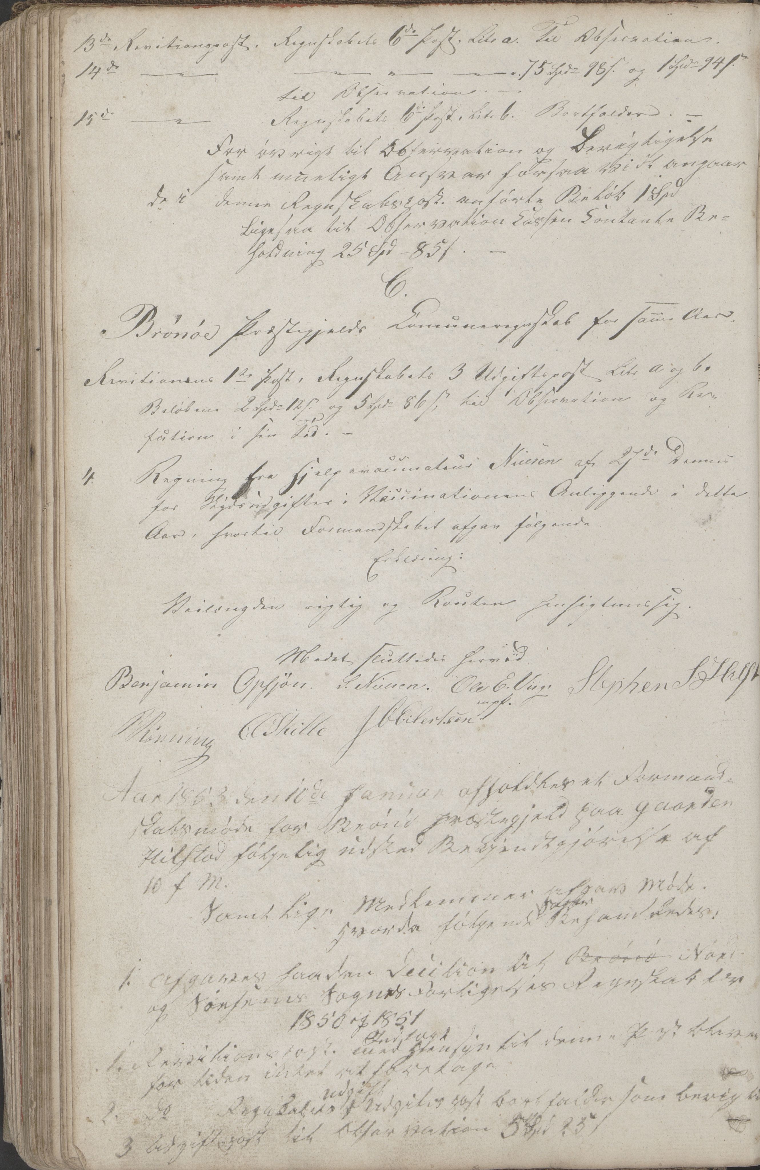 Brønnøy kommune. Formannskapet, AIN/K-18130.150/A/Aa/L0001: Møtebok, 1838-1866, p. 93b